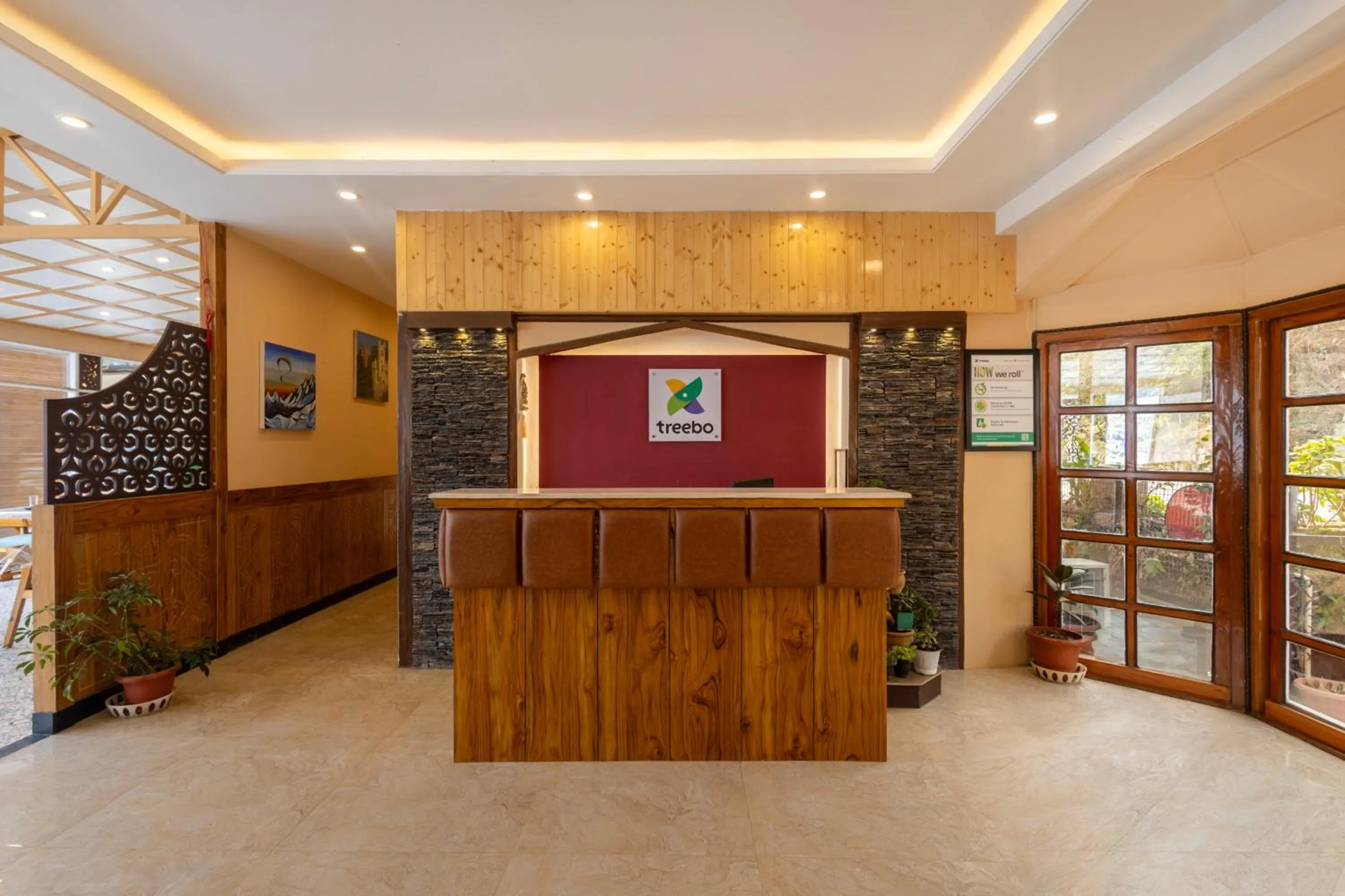 Lobby or reception in Treebo Lords Garden Glory With Centralised Heating