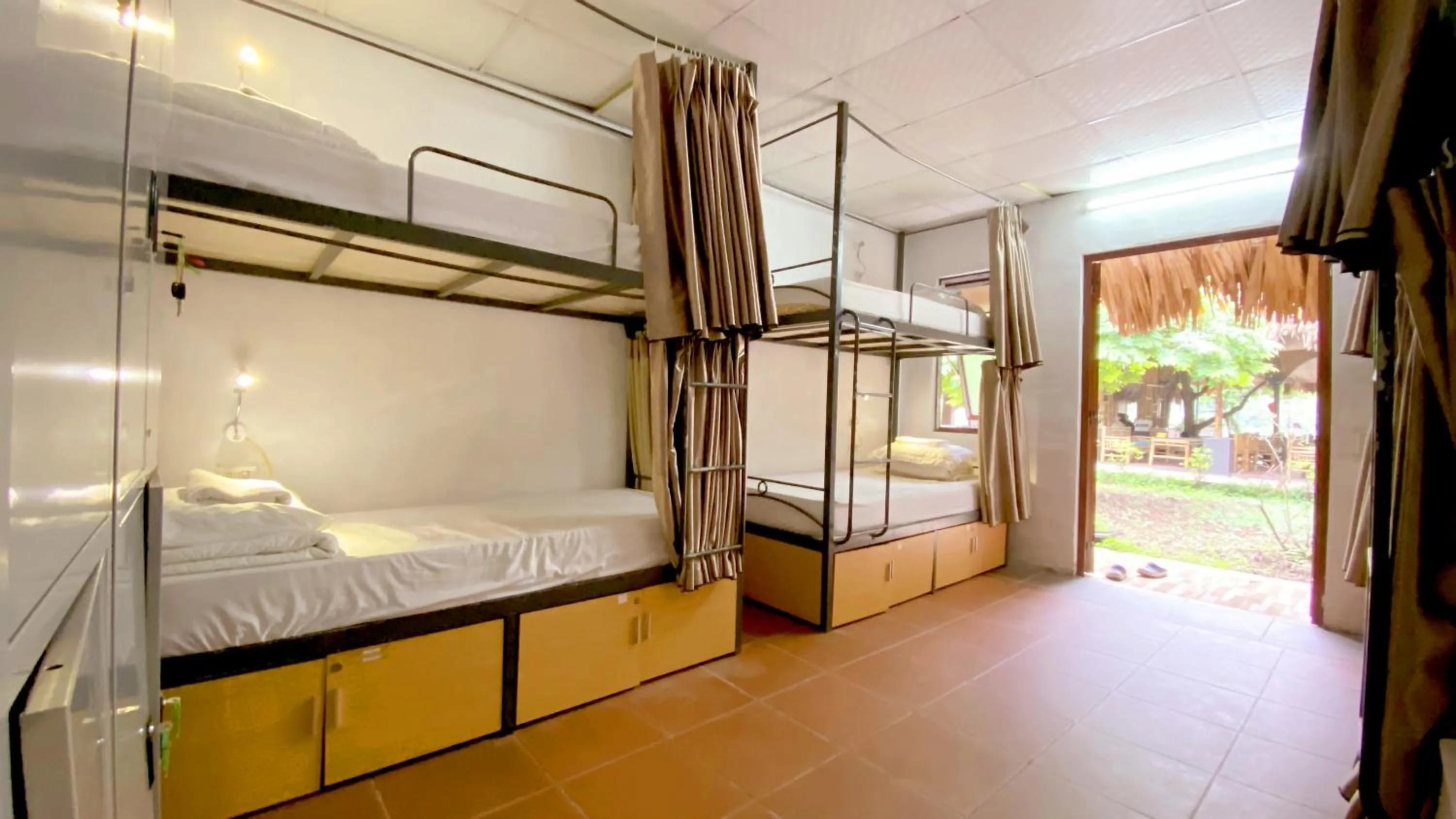 Bed in Quoc Khanh Bamboo Homestay