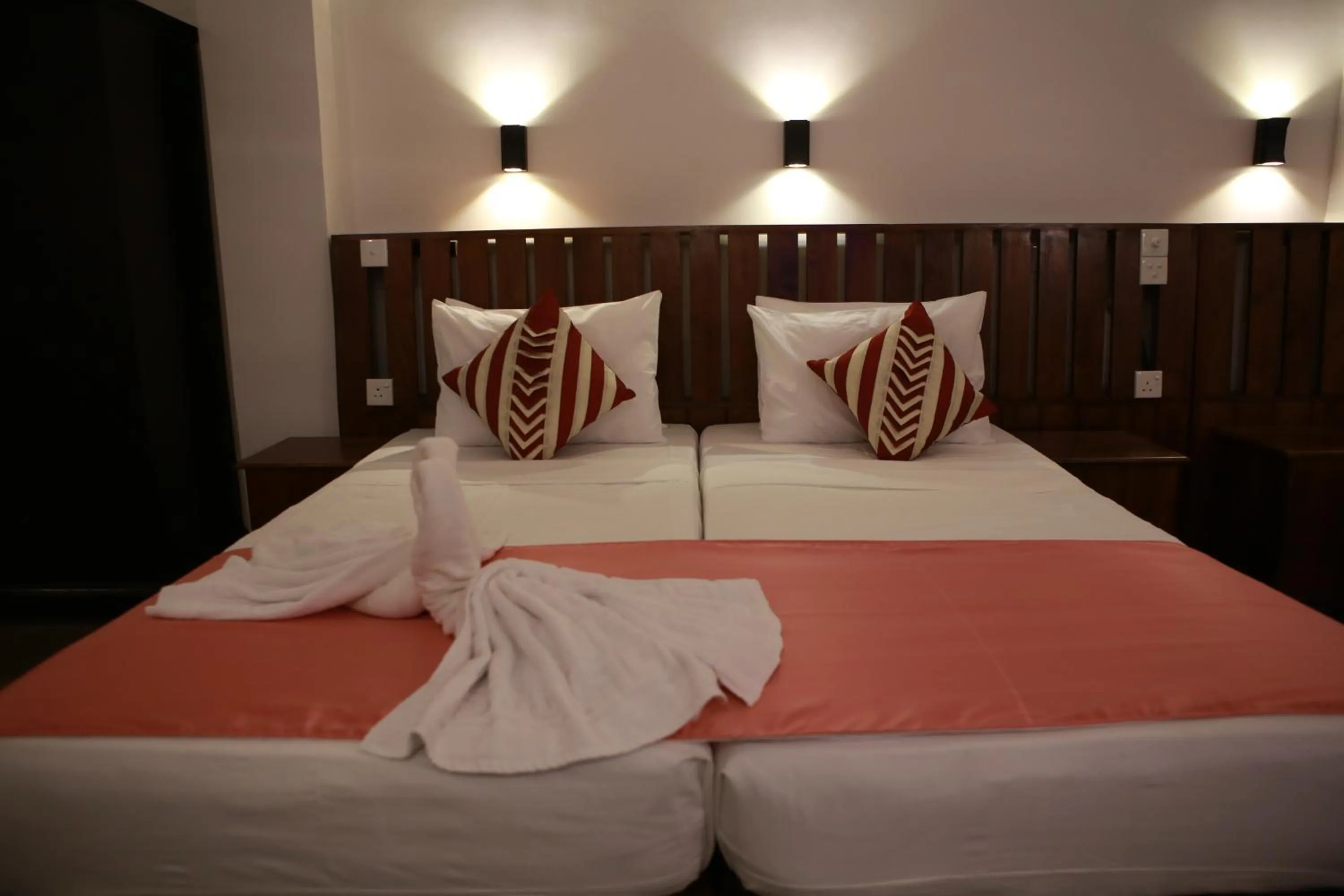 Bed in Cozy Sea view Inn