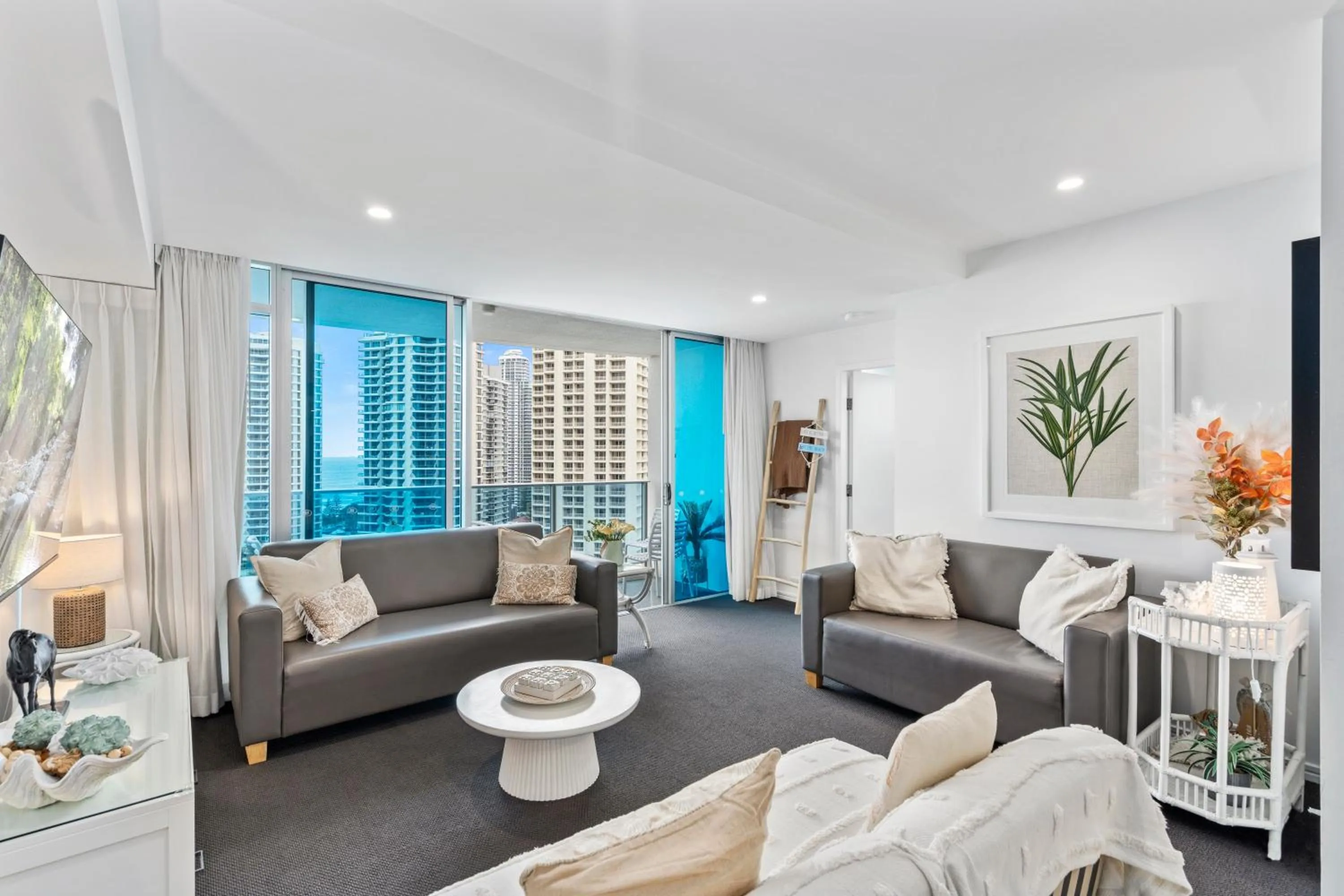 Living room in Orchid Residences - HR Surfers Paradise