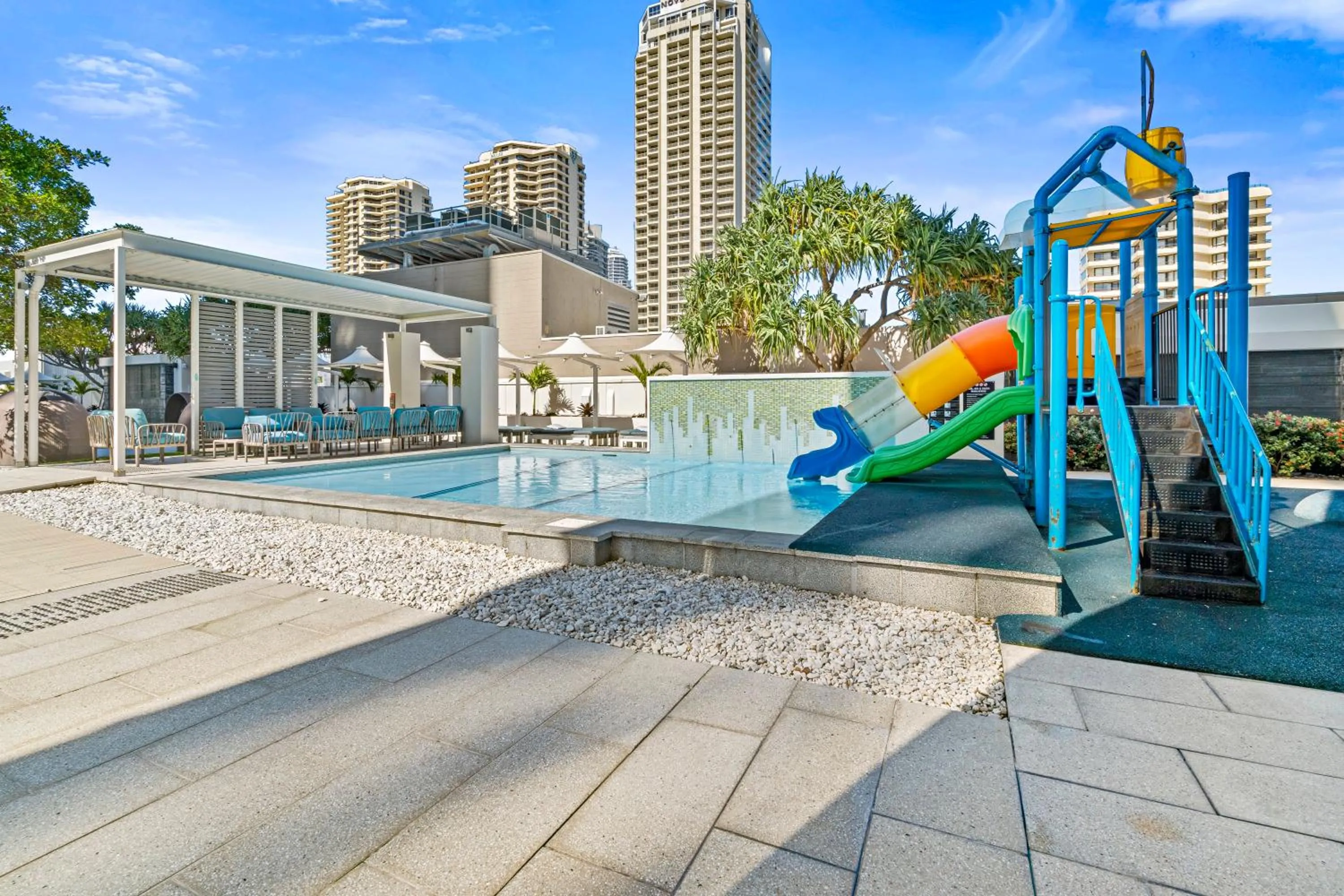Swimming pool in Orchid Residences - HR Surfers Paradise