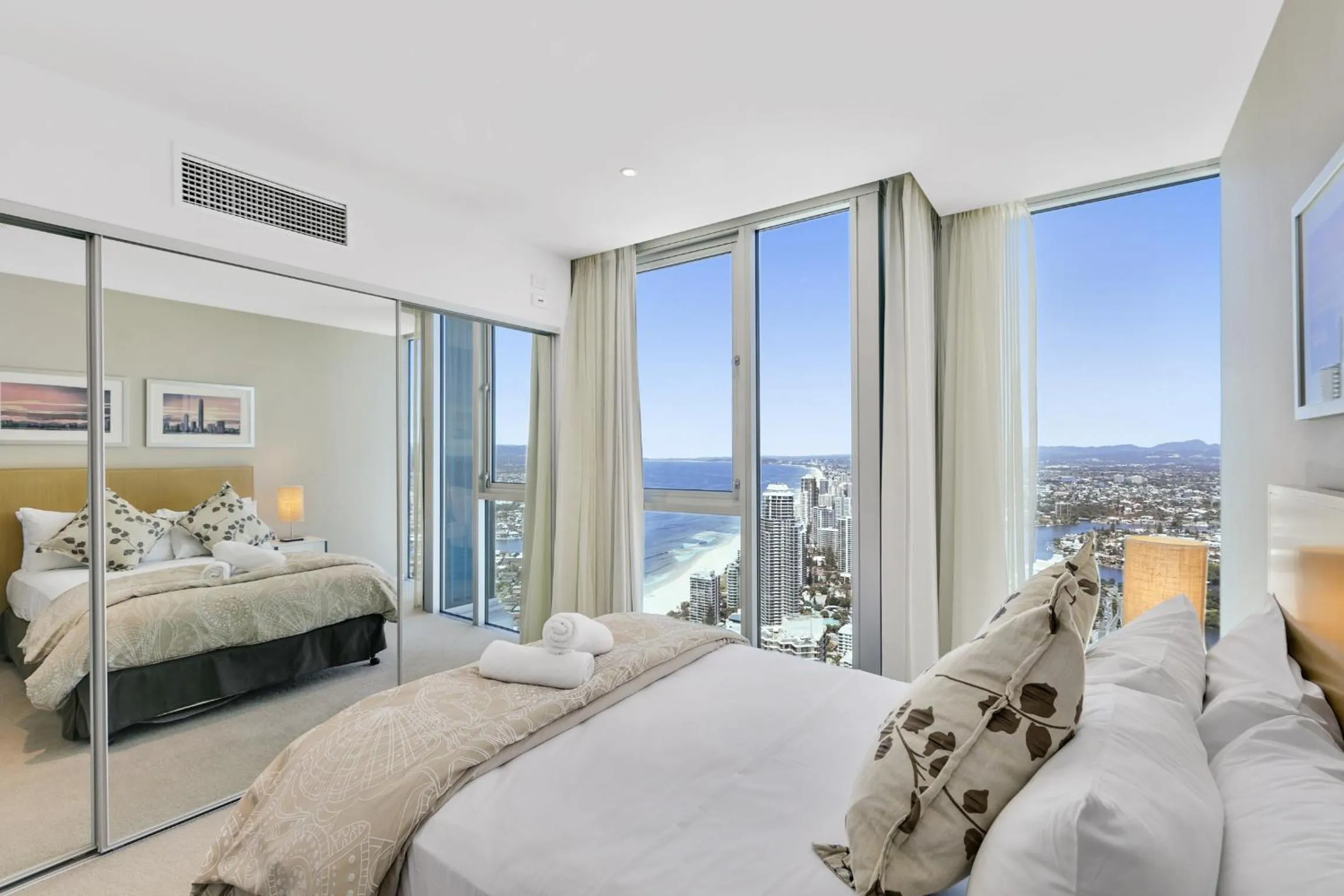 Bedroom, Bed in Orchid Residences - HR Surfers Paradise