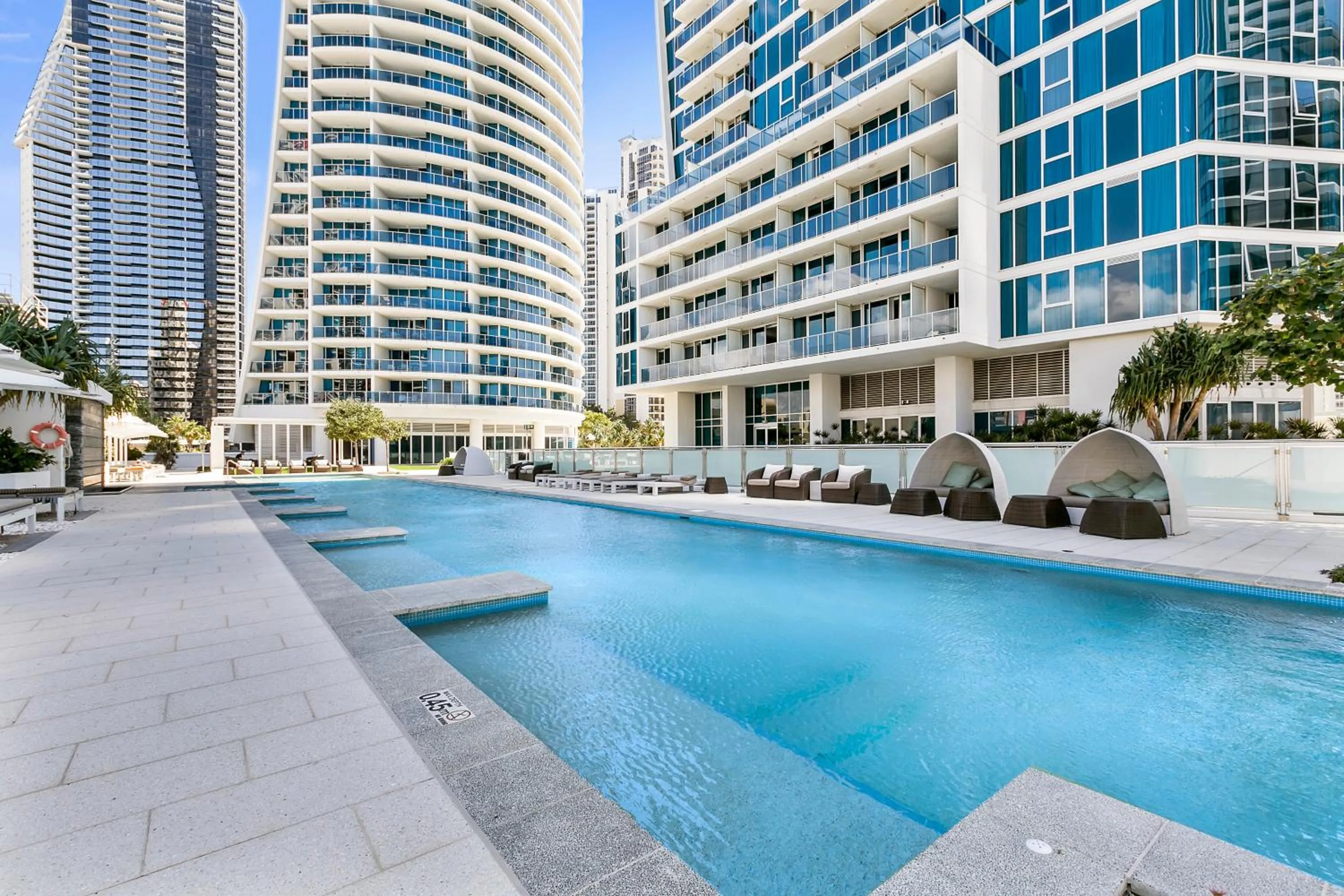 Swimming pool in Orchid Residences - HR Surfers Paradise