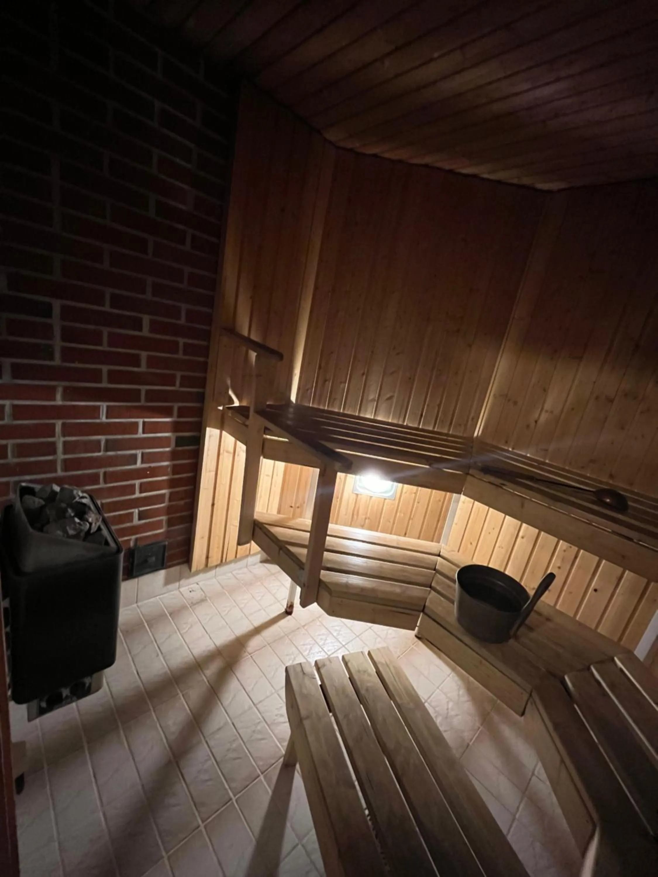 Sauna, Bed in SEO Motel Alavieska