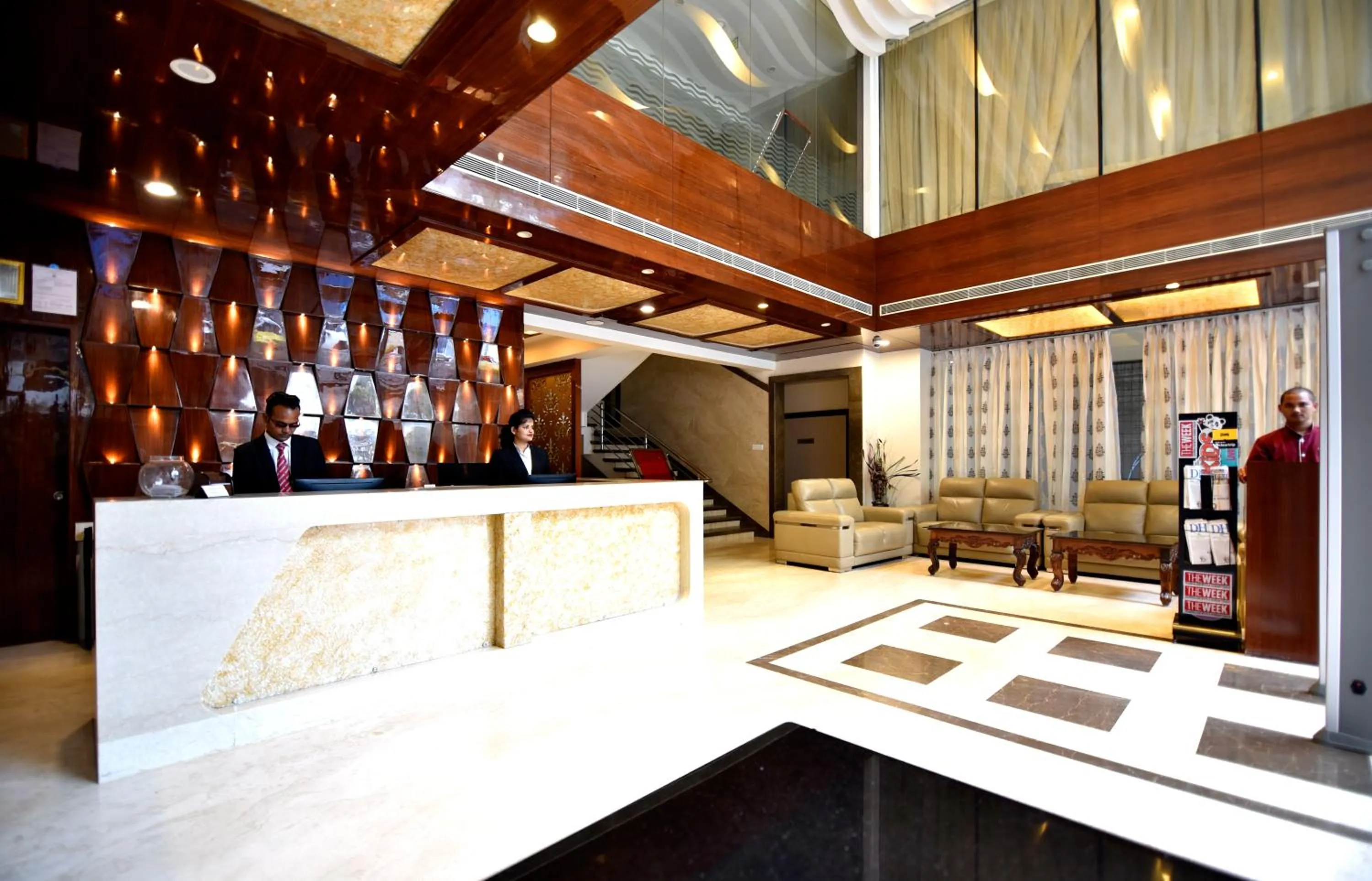 Lobby or reception in I V Sanctum Hotel