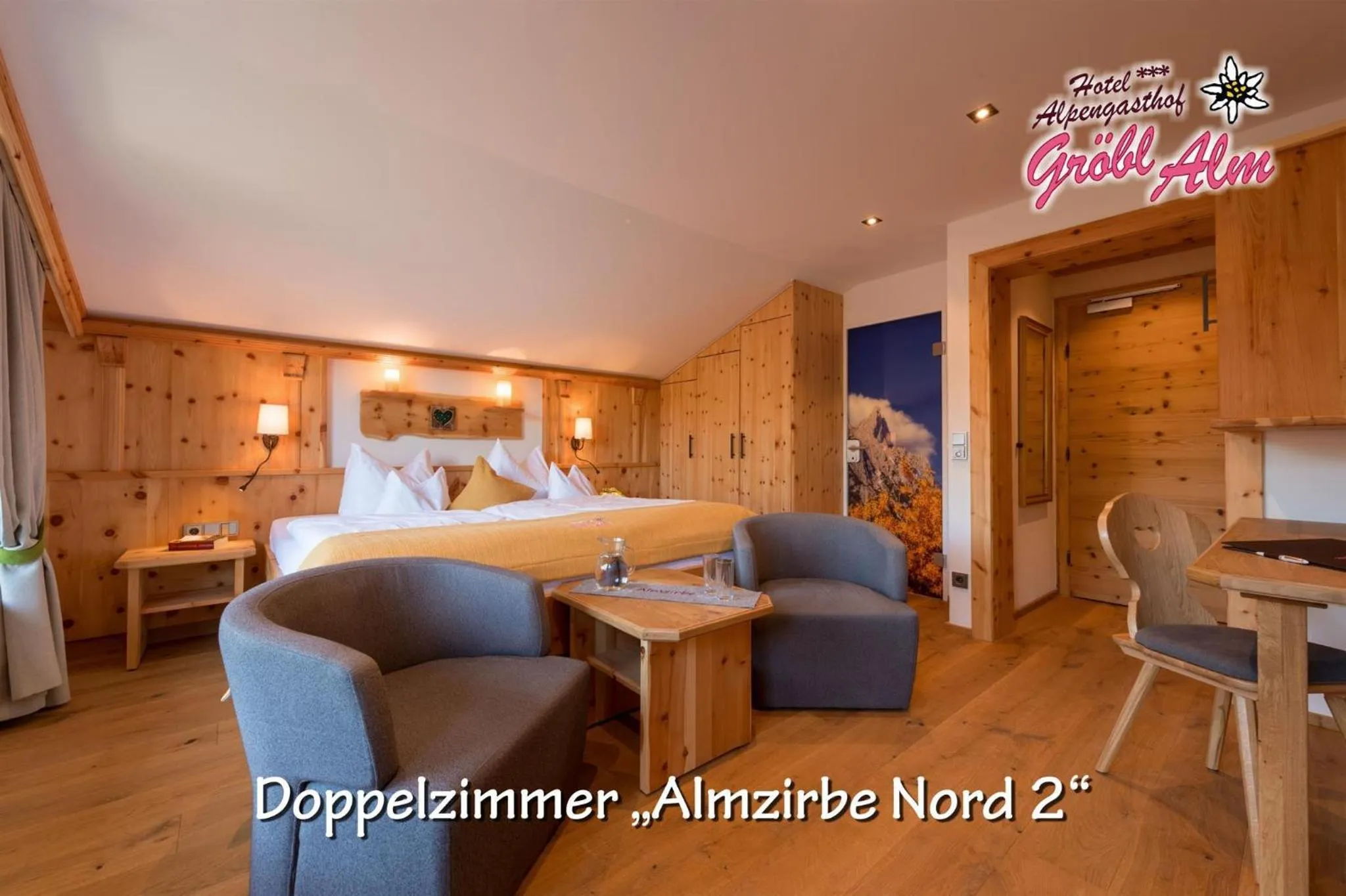 Seating area, Bed in Gröbl-Alm