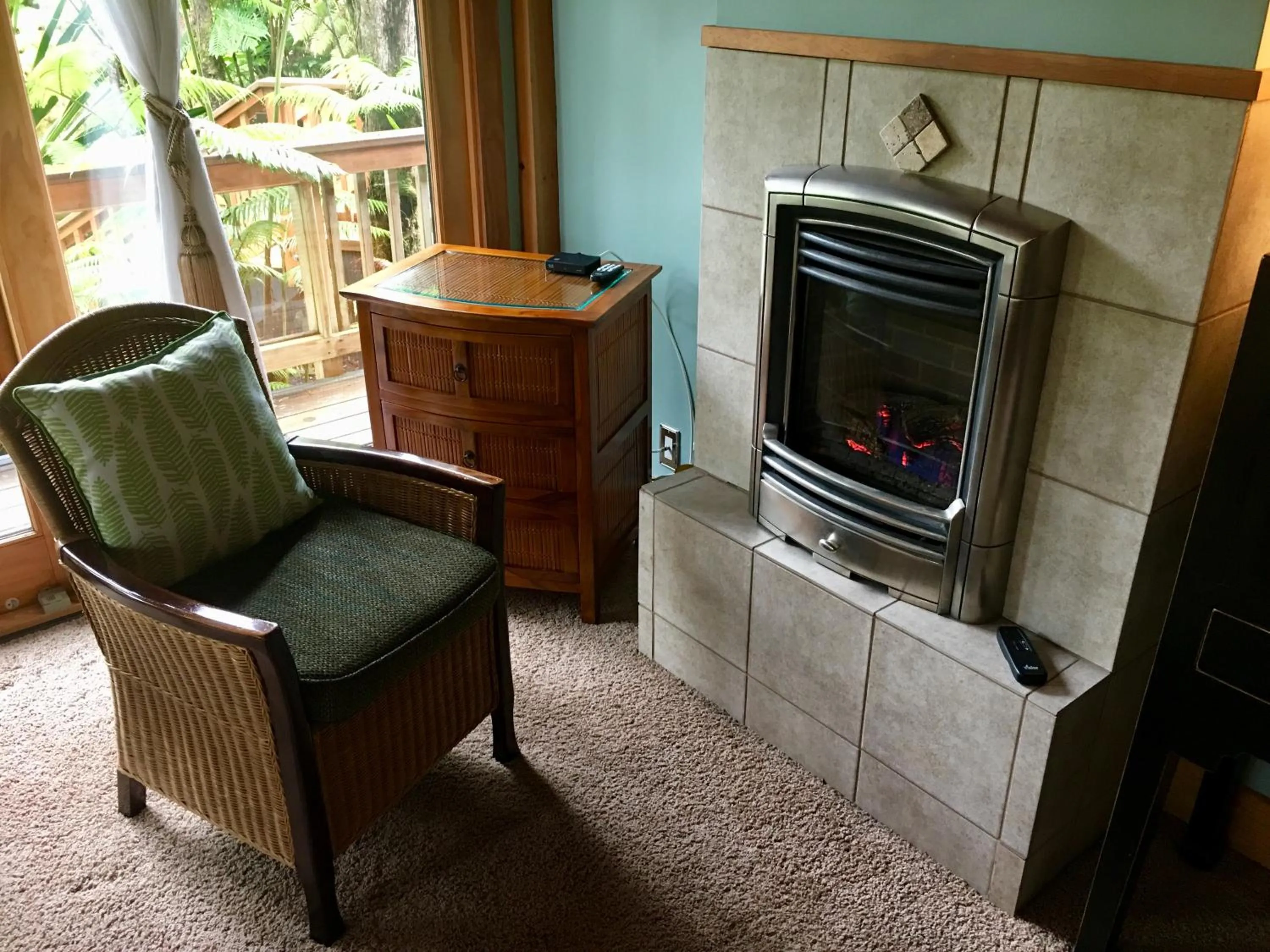 Seating area in At the Craters Edge