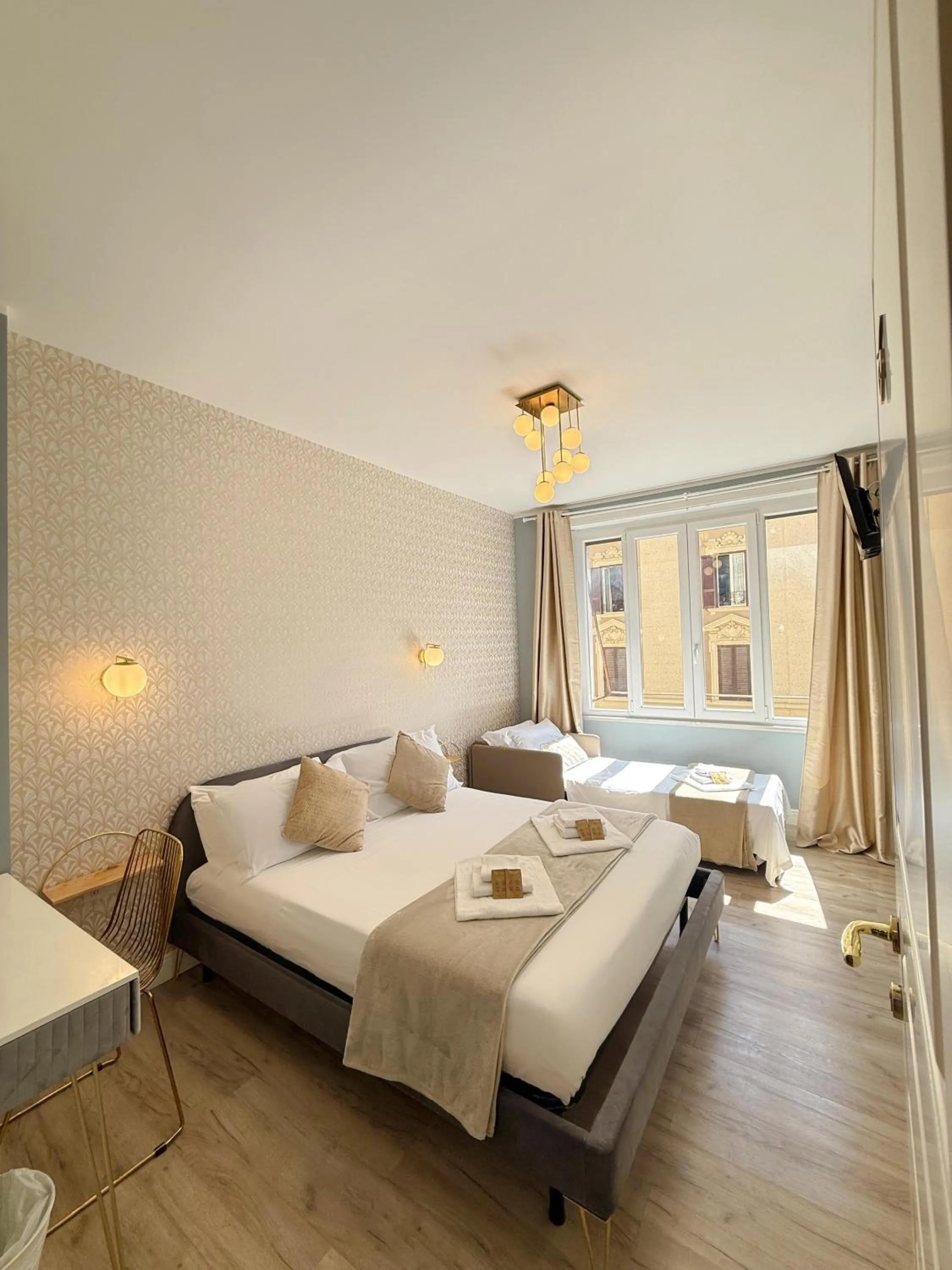 Bed in San Pietro Rooms 84