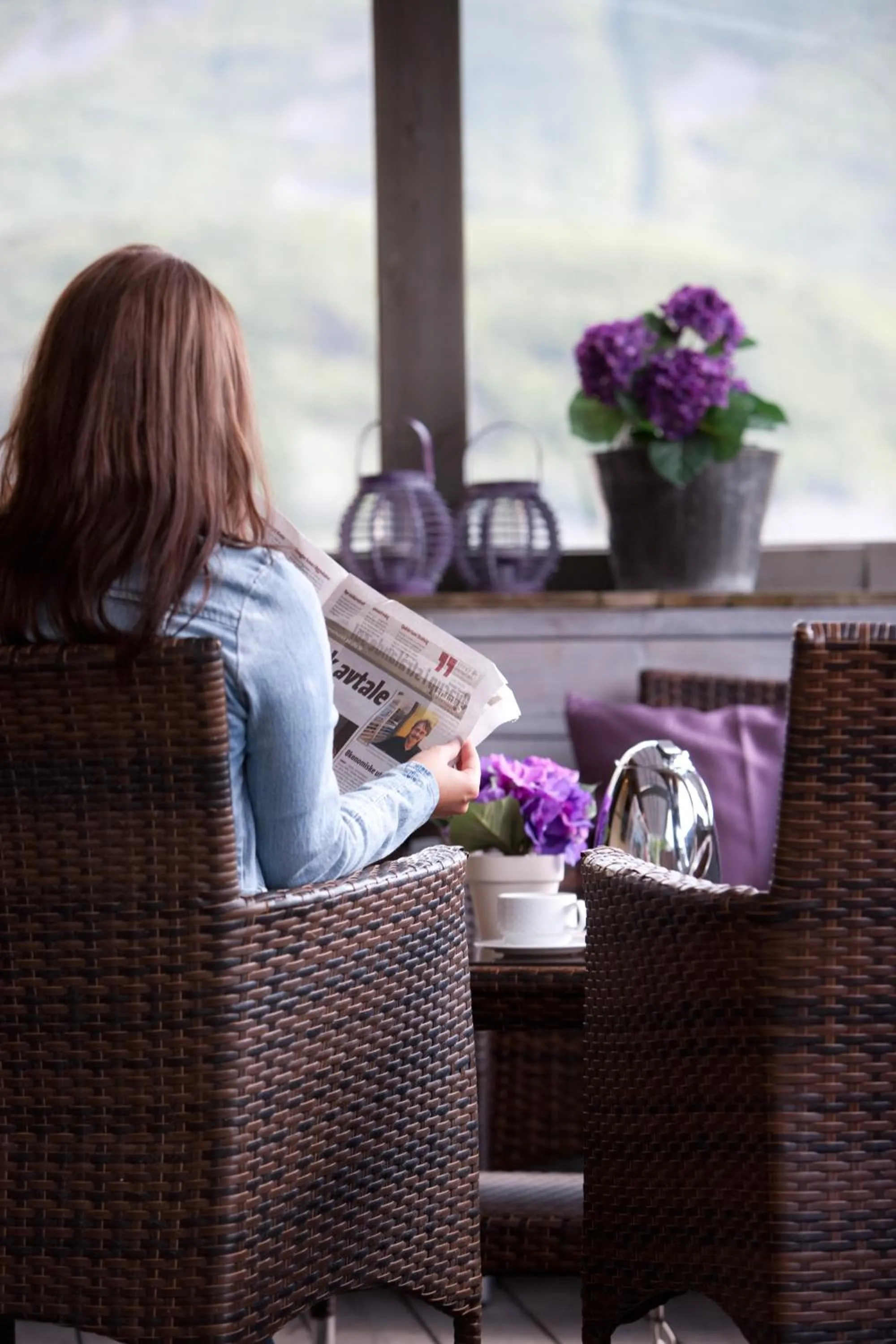 Balcony/Terrace in Brattvåg Fjordhotell
