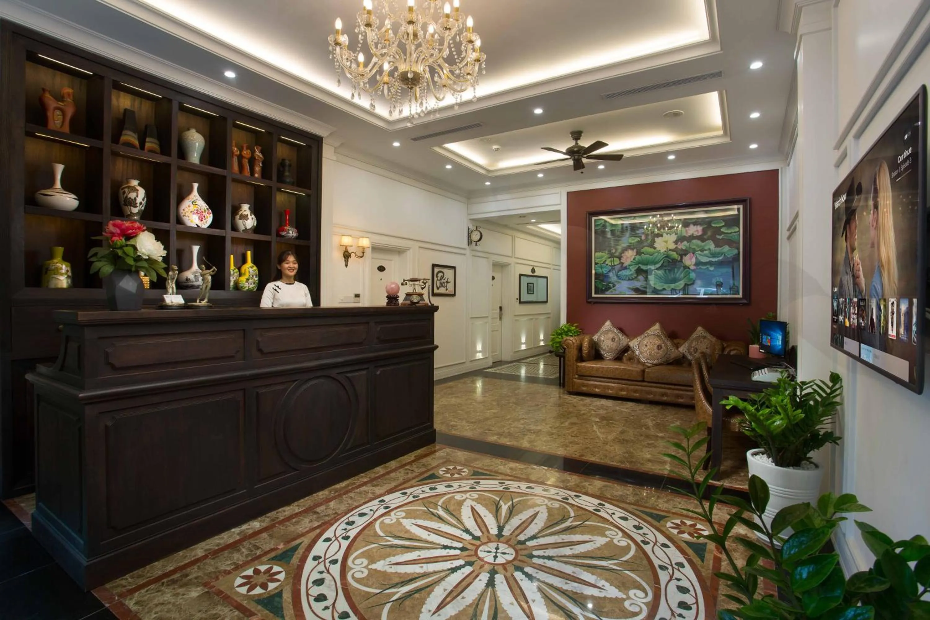 Lobby or reception in Hotel du Monde