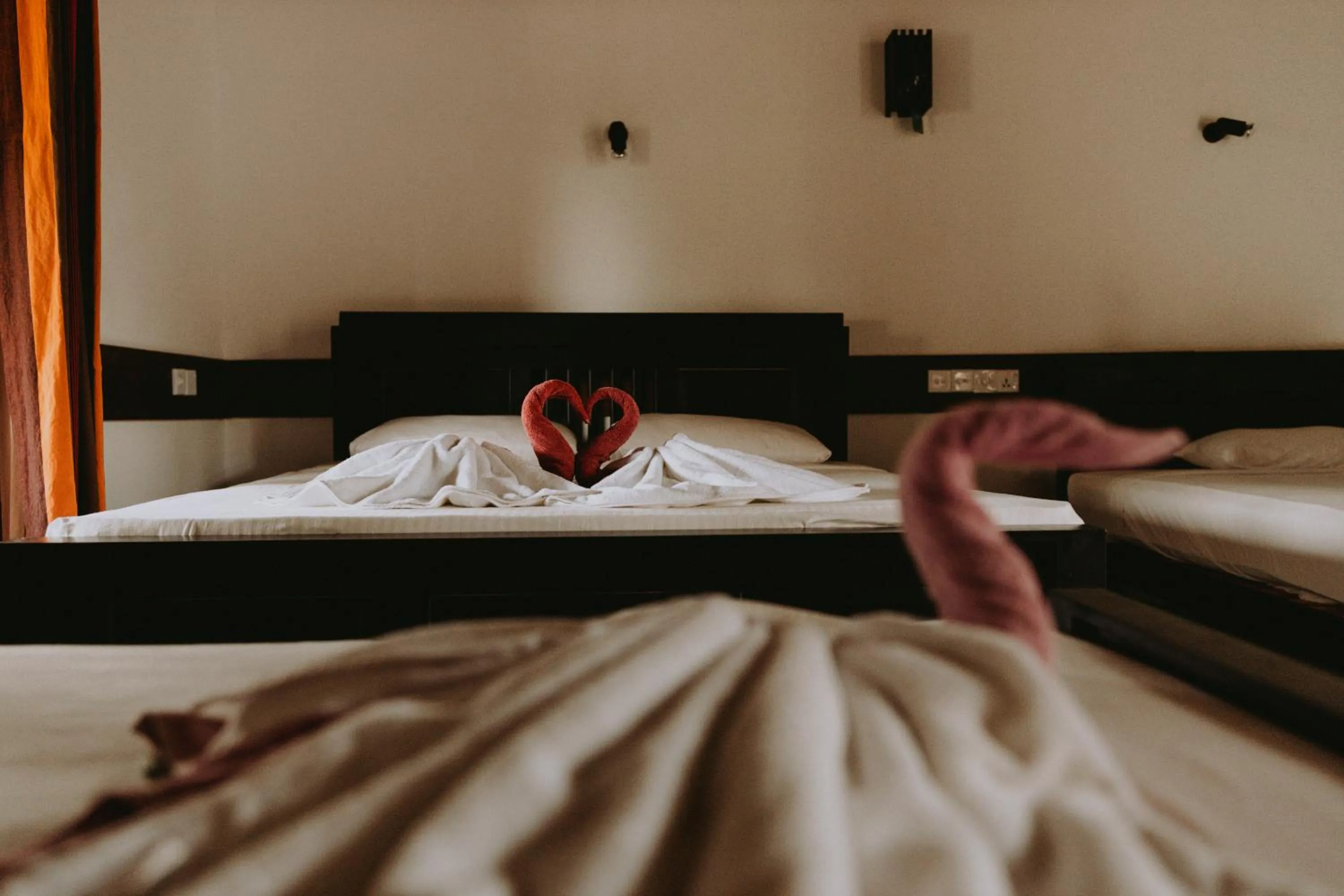 Bed in Shiva's Beach Cabanas