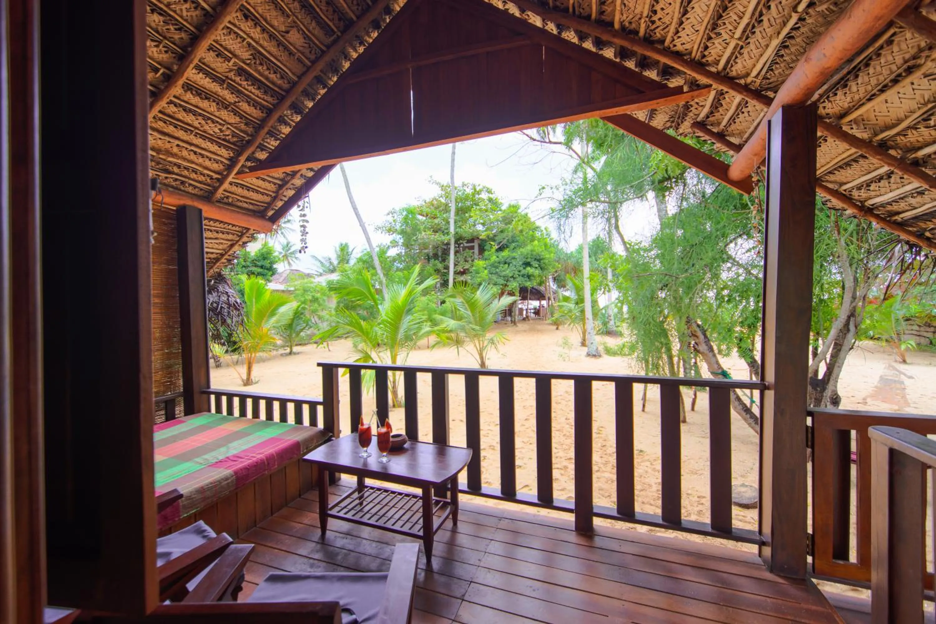 Balcony/Terrace in Shiva's Beach Cabanas