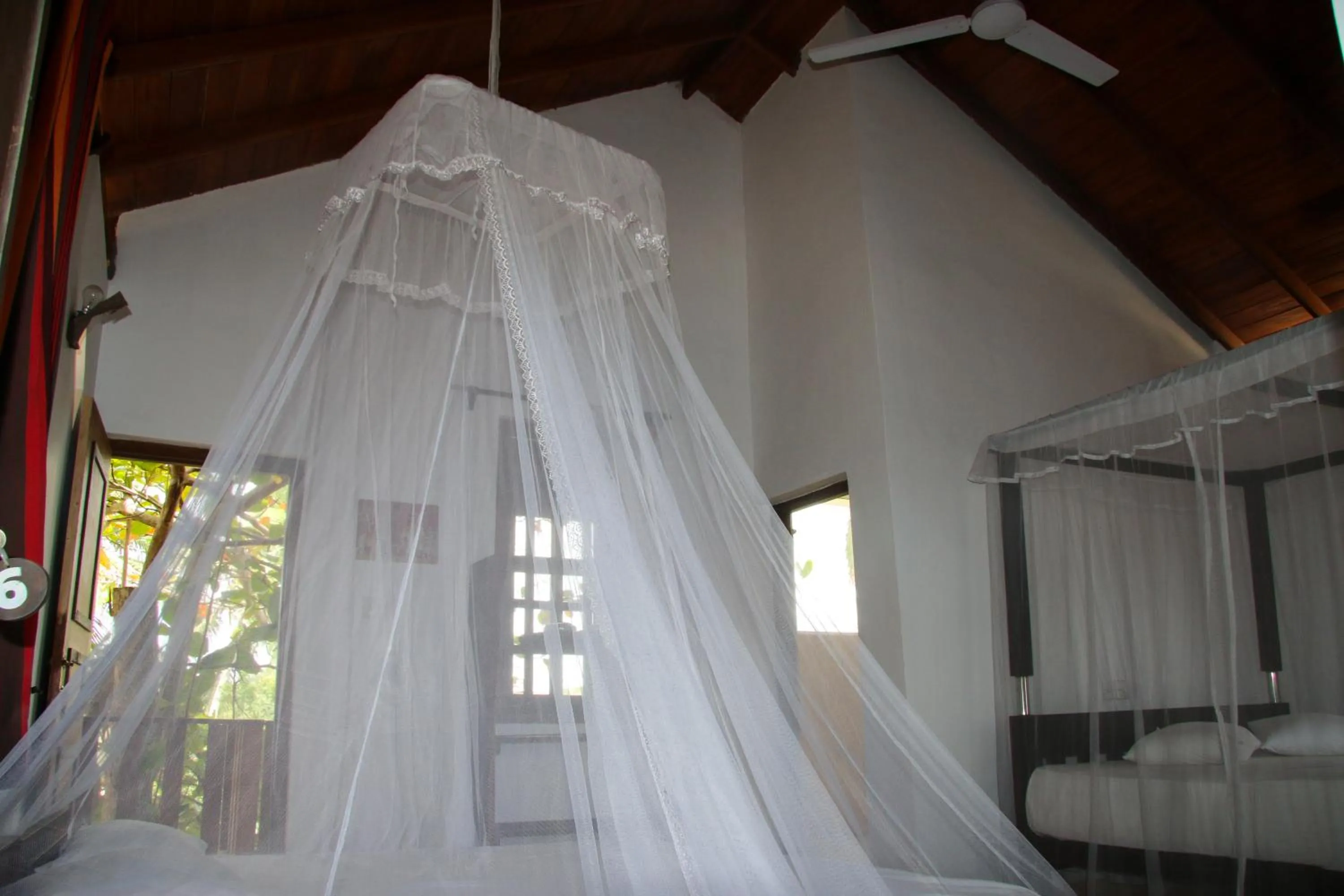 Bed in Shiva's Beach Cabanas