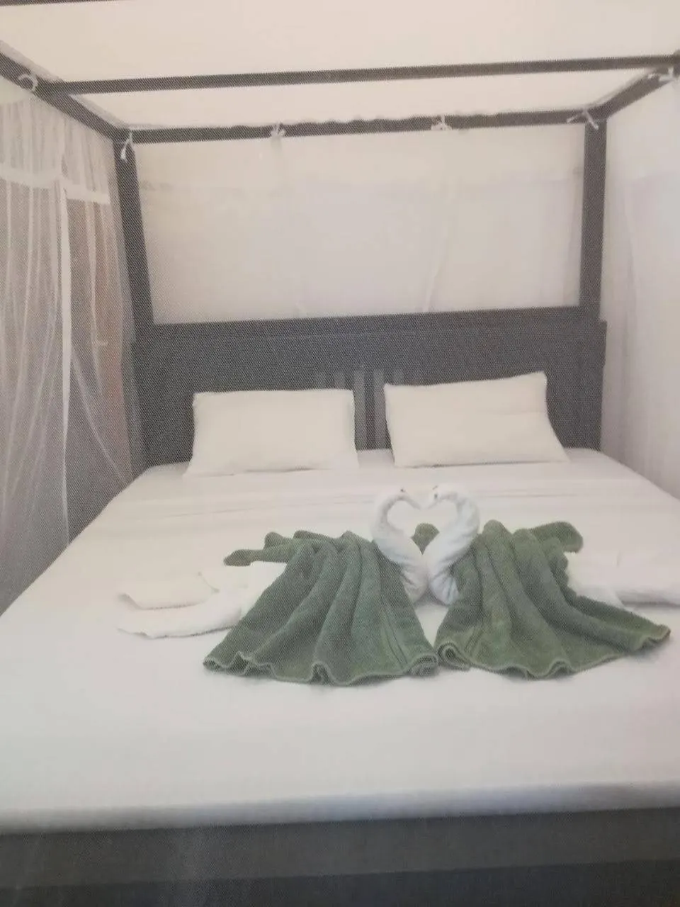 Bed in Shiva's Beach Cabanas