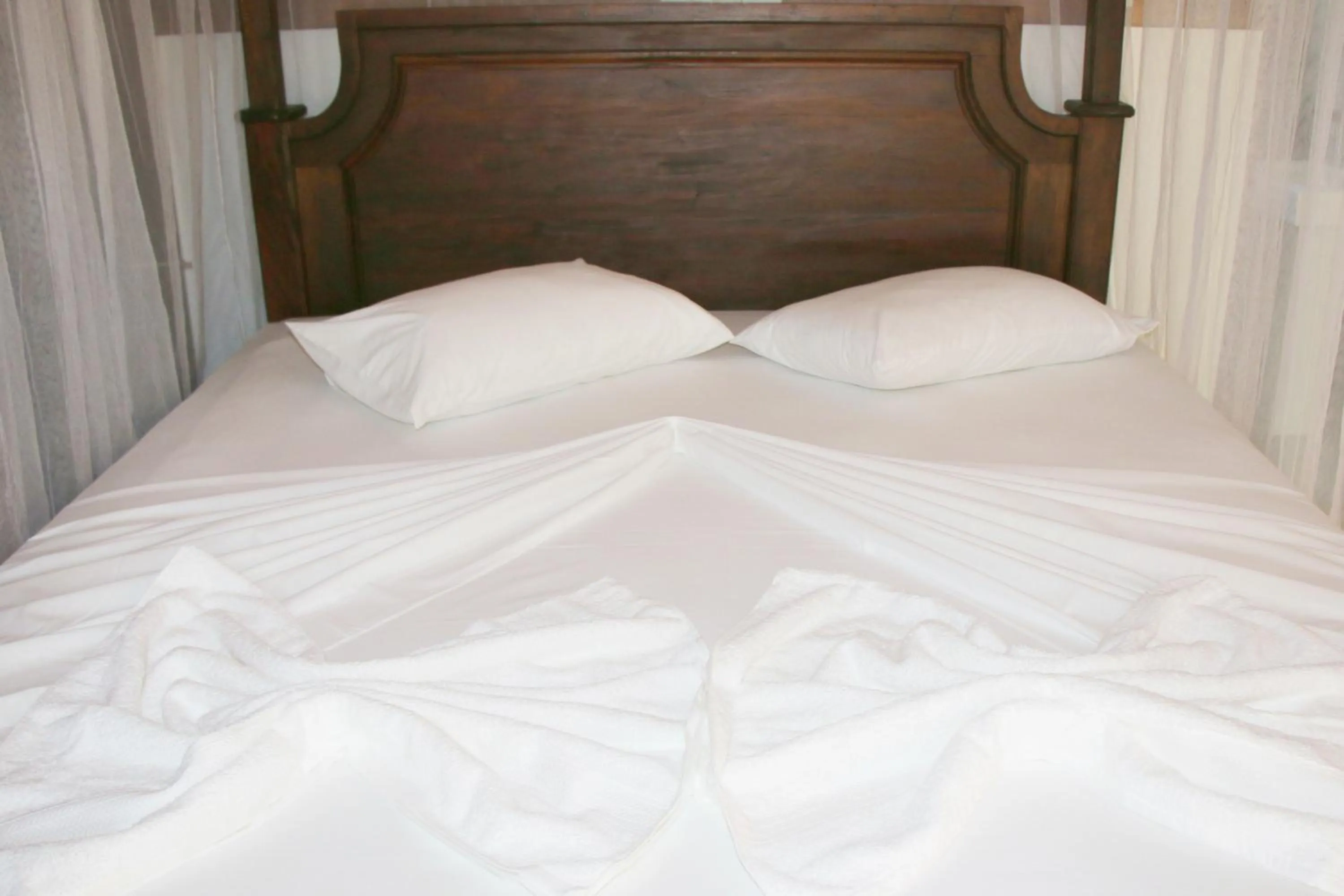 Bed in Shiva's Beach Cabanas