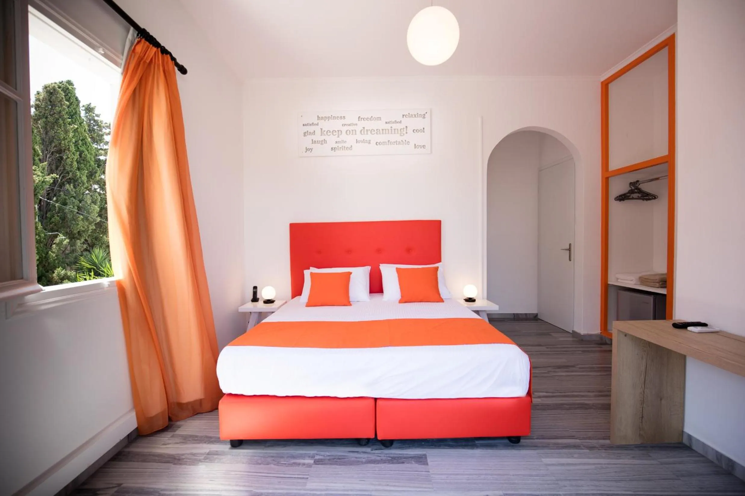 Photo of the whole room, Bed in Acqua Vatos Paros Hotel