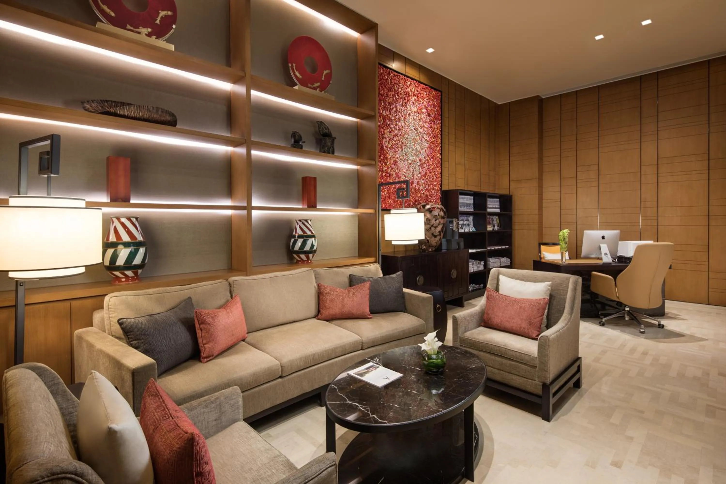 Communal lounge/ TV room in Ascott Riverside Garden Beijing