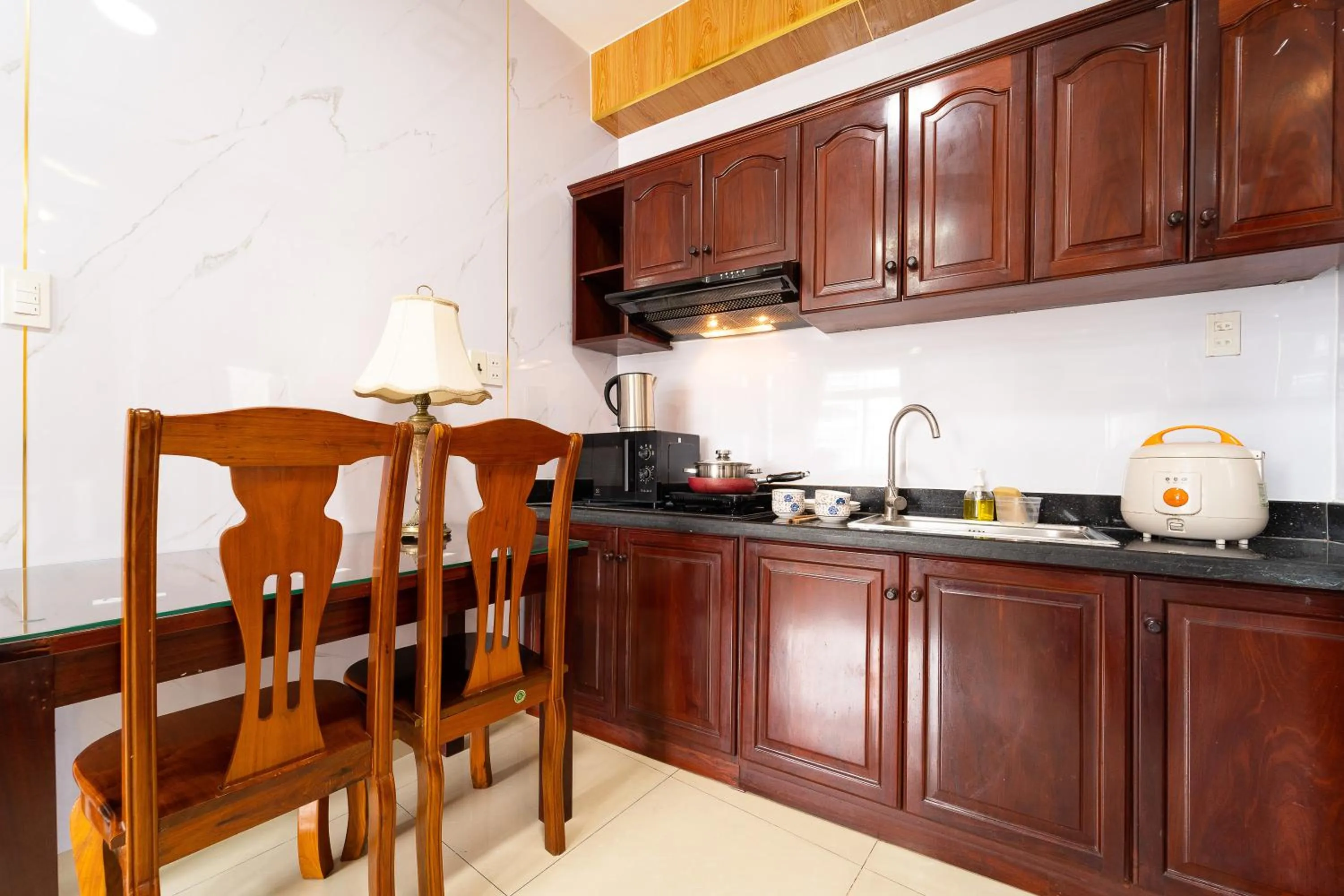 Dining area in Diamond Luxury Ben Thanh