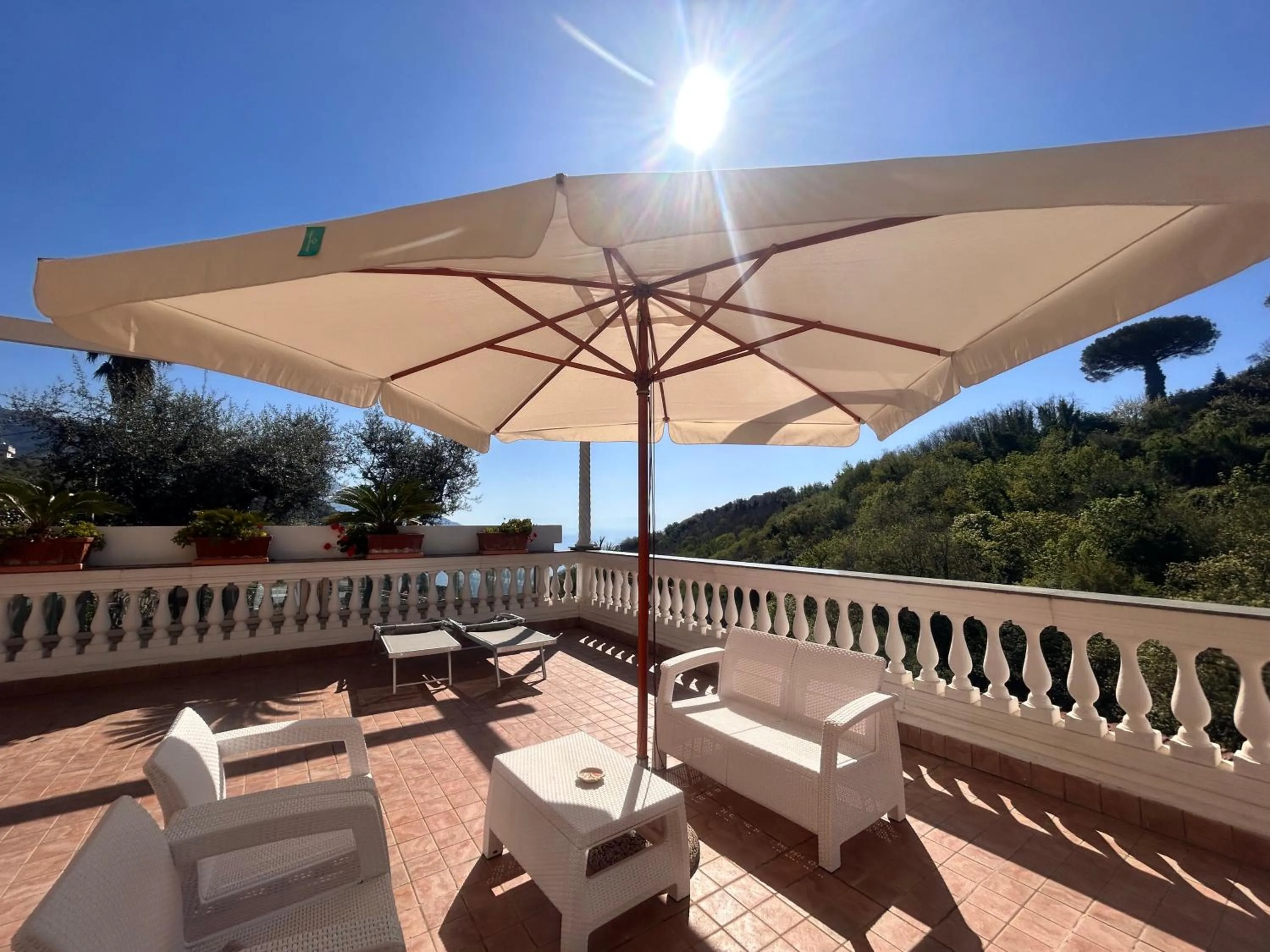 Patio in Villa Costanza sorrento B&b