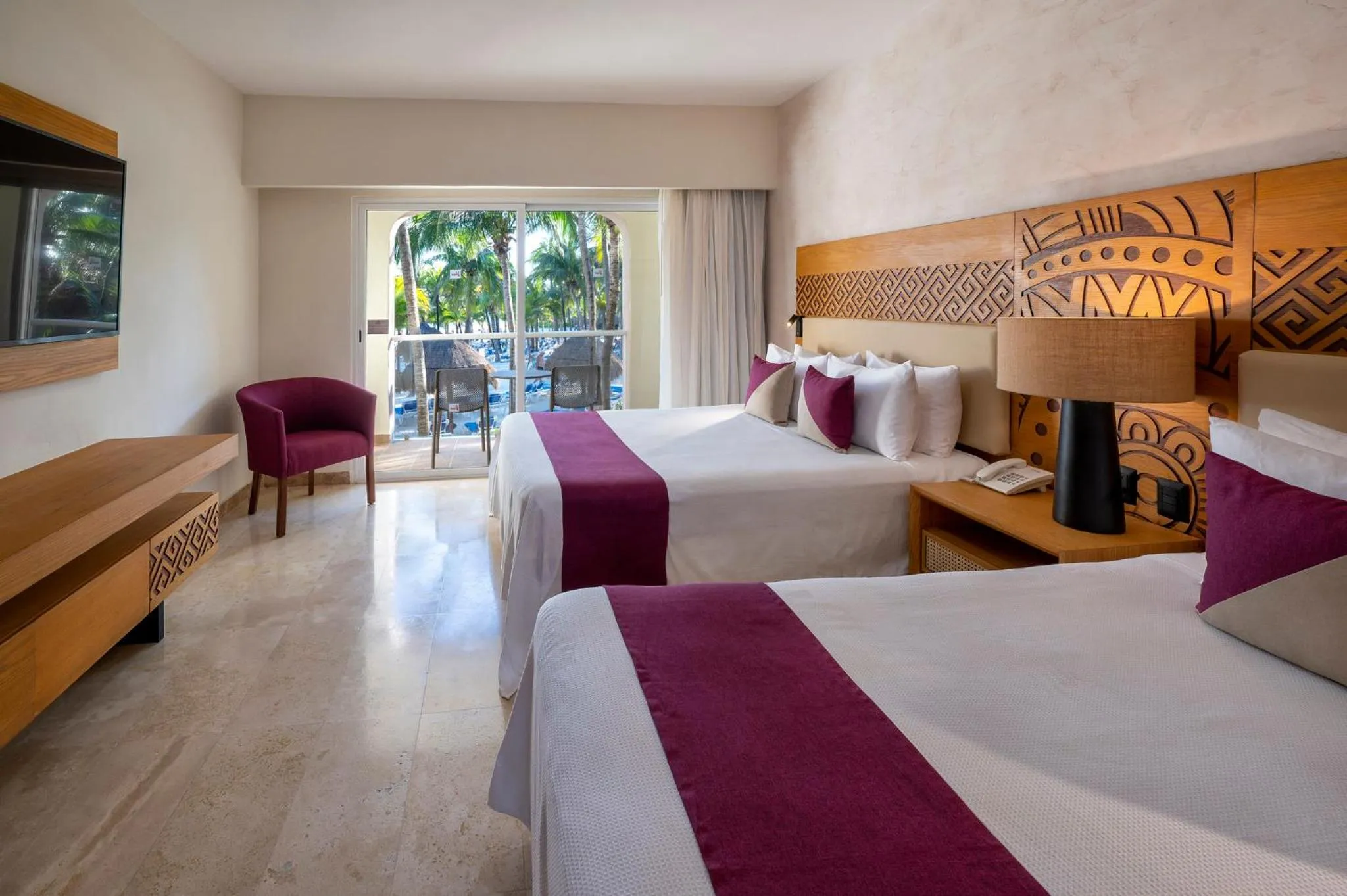 Bed in Viva Azteca by Wyndham, A Trademark All Inclusive Resort