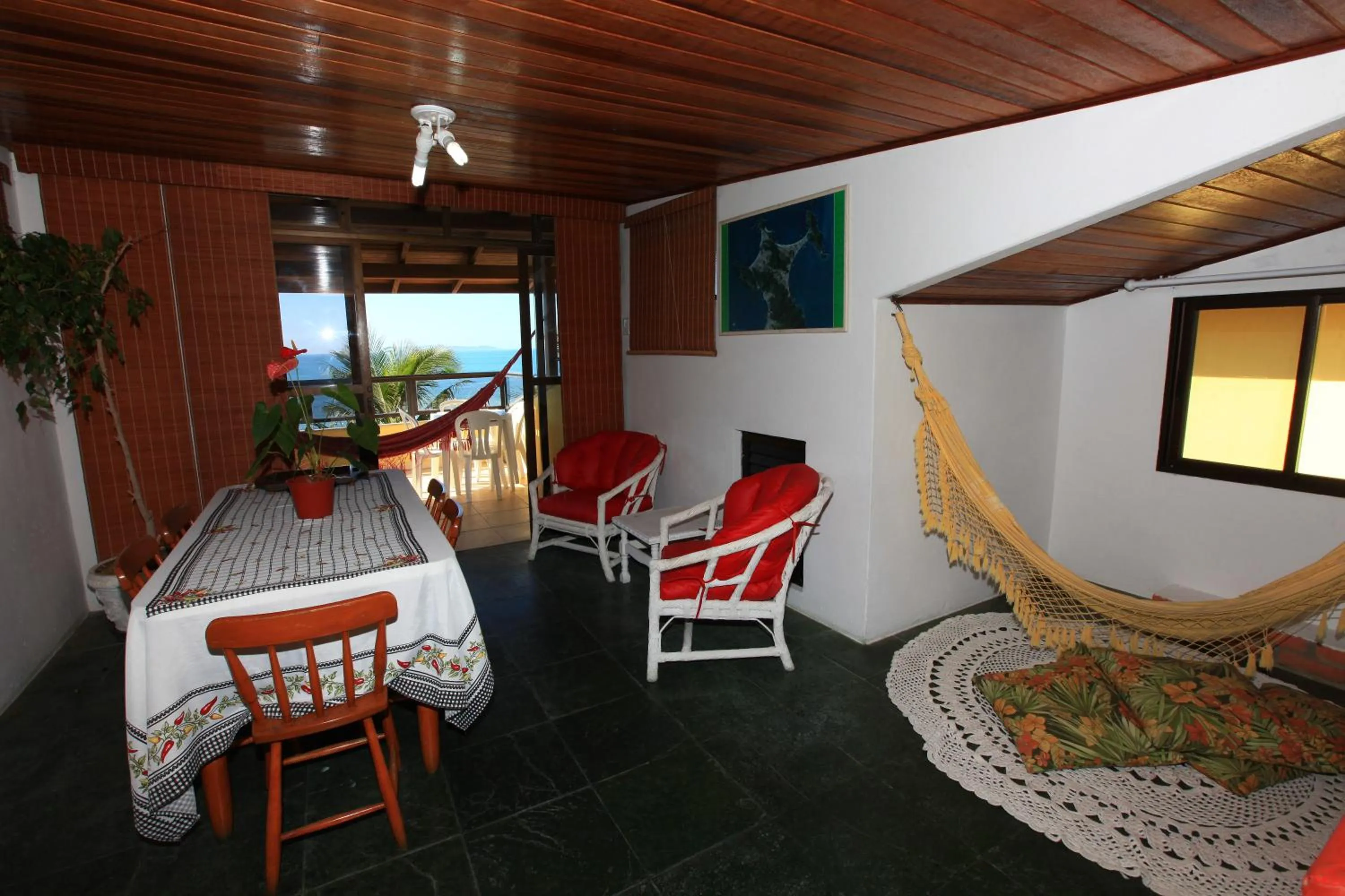 Living room in Pousada Hibisco