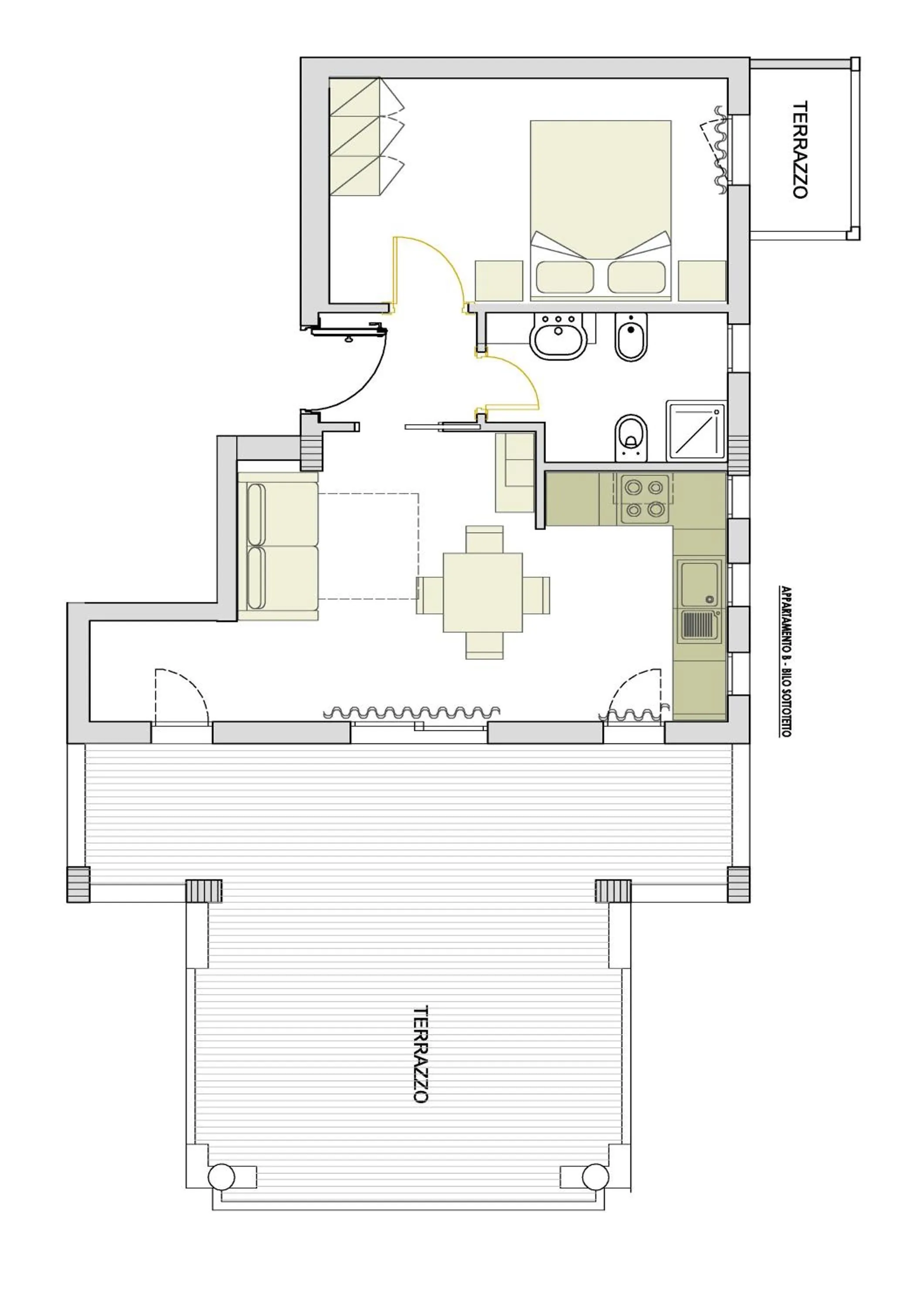 Floor plan in Alma di Alghero Apartments