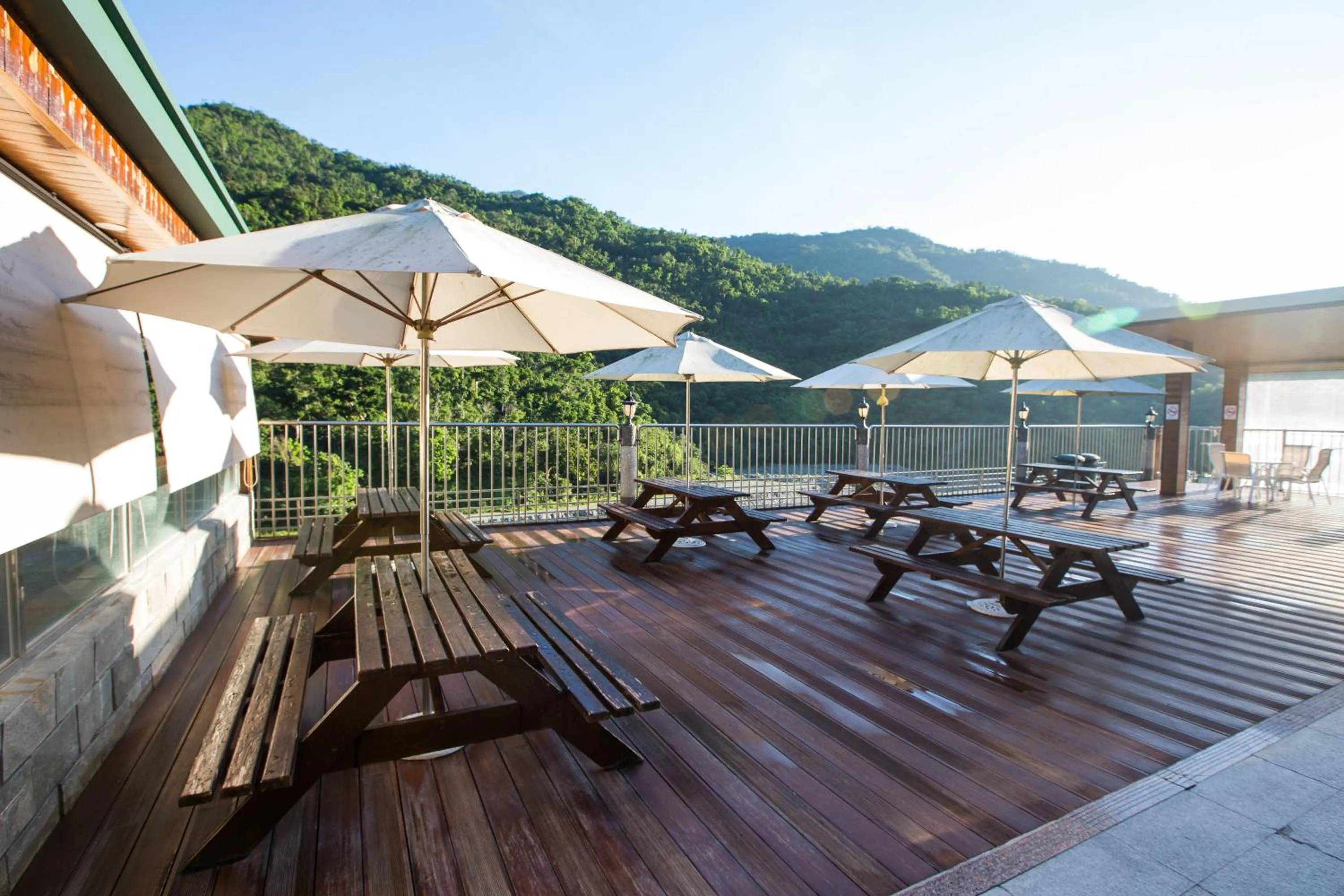 Patio in Dong Tair Spa Hotel