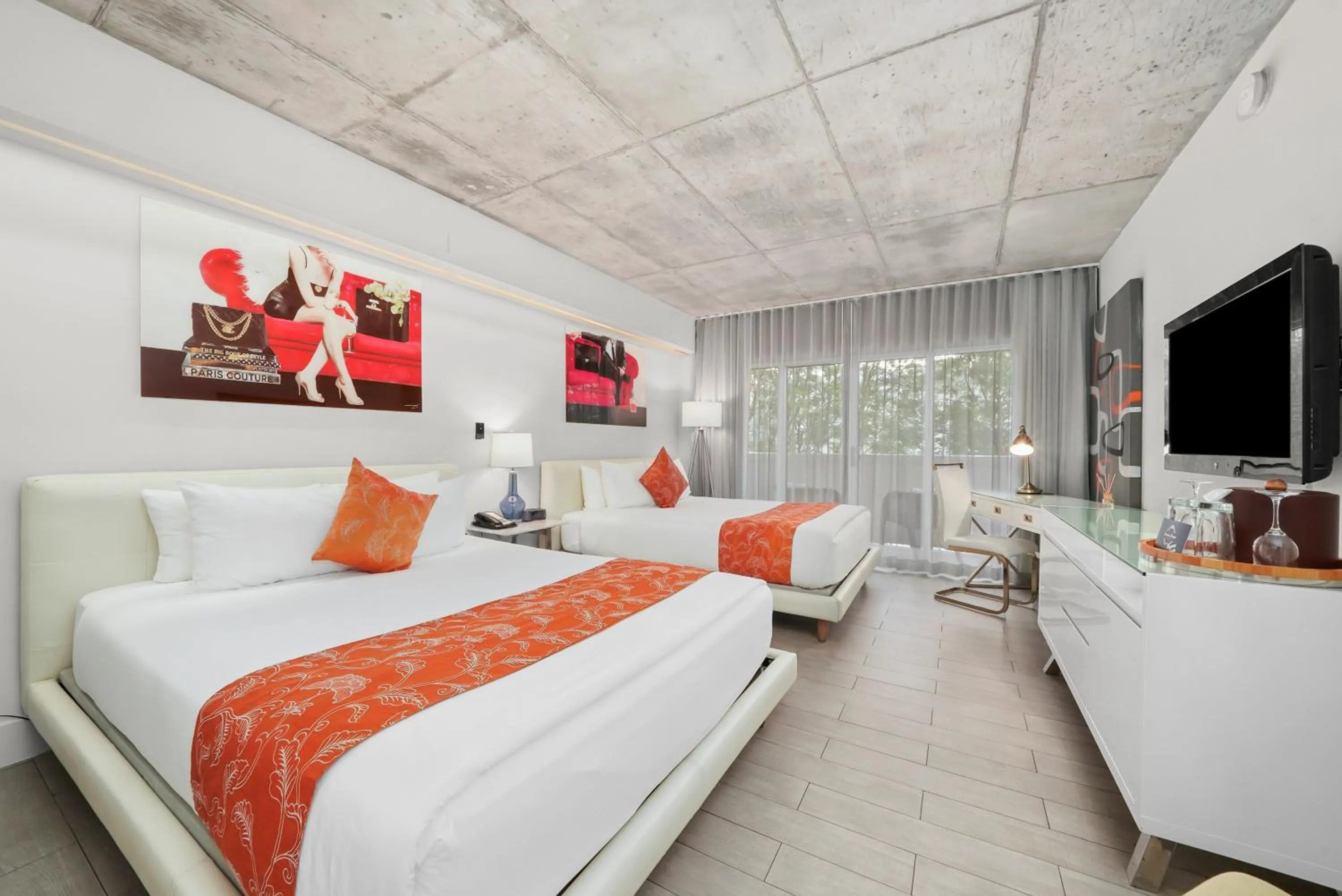 Bed in Riviera Suites