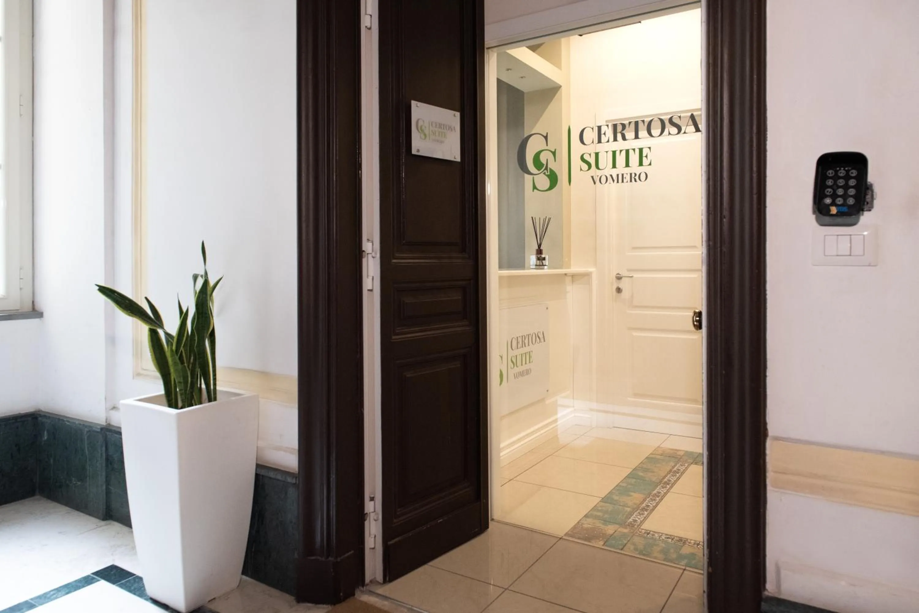 Lobby or reception in Certosa Suite