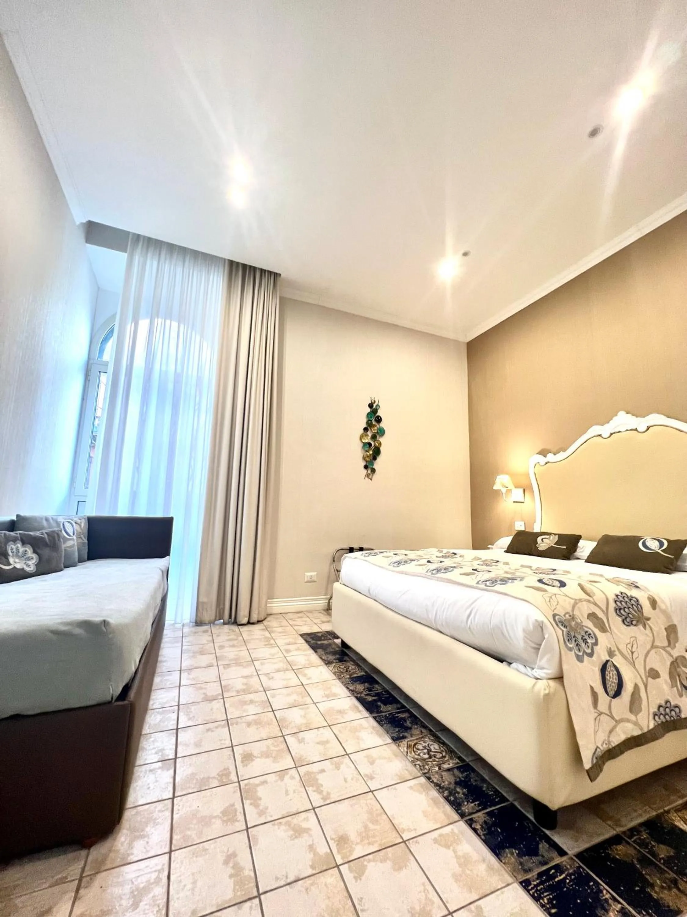 Bed in Certosa Suite