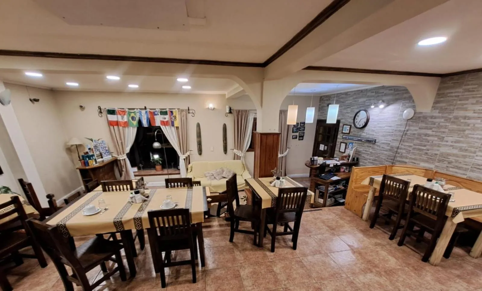 Dining area in Hostería Austral