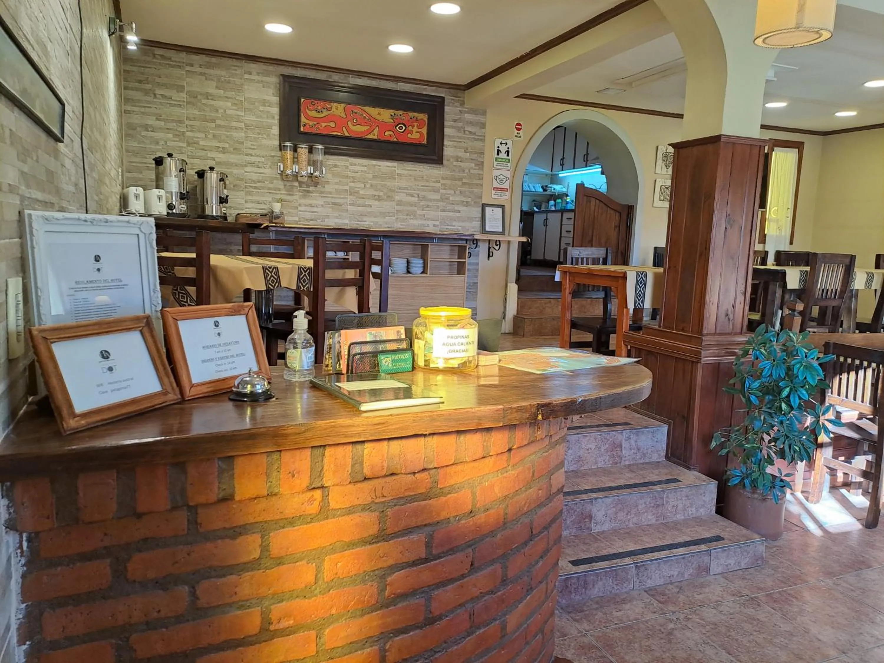 Lobby or reception in Hostería Austral