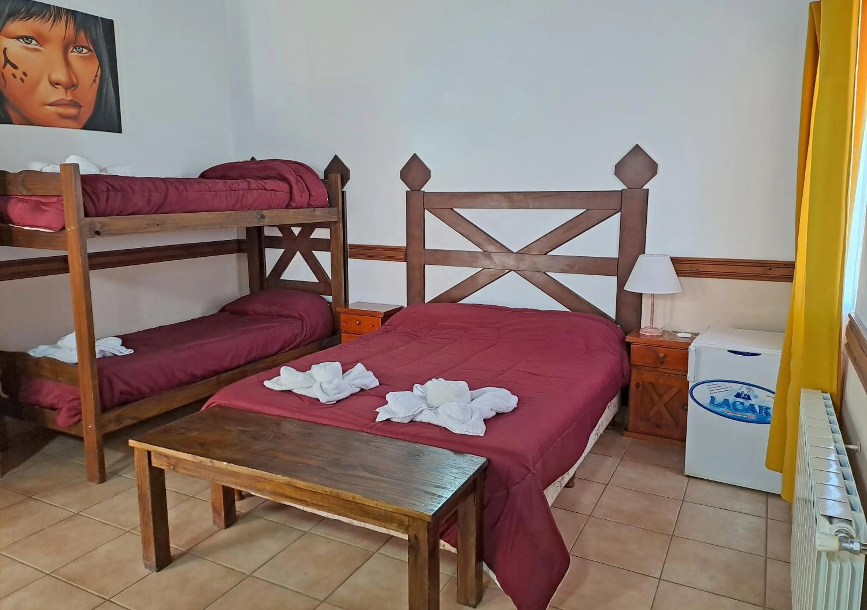 Bed in Hostería Austral