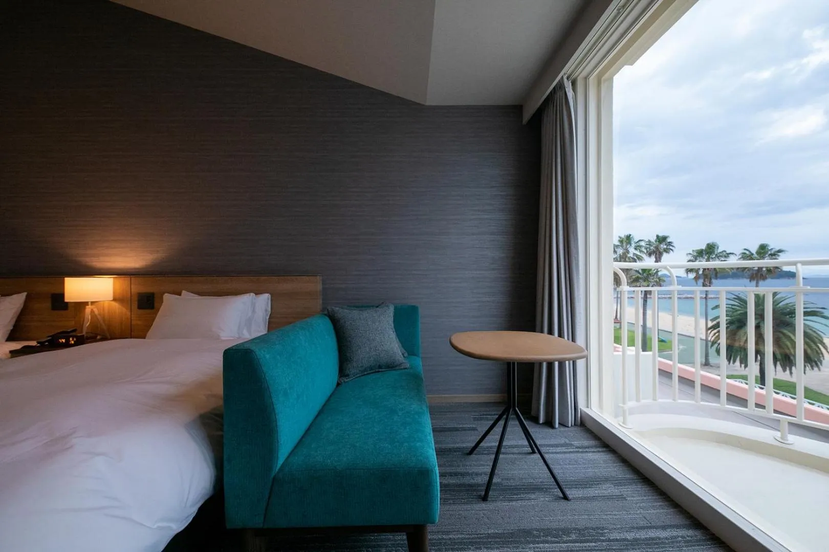 View (from property/room), Bed in MARISSA RESORT sazanseto suo-oshima