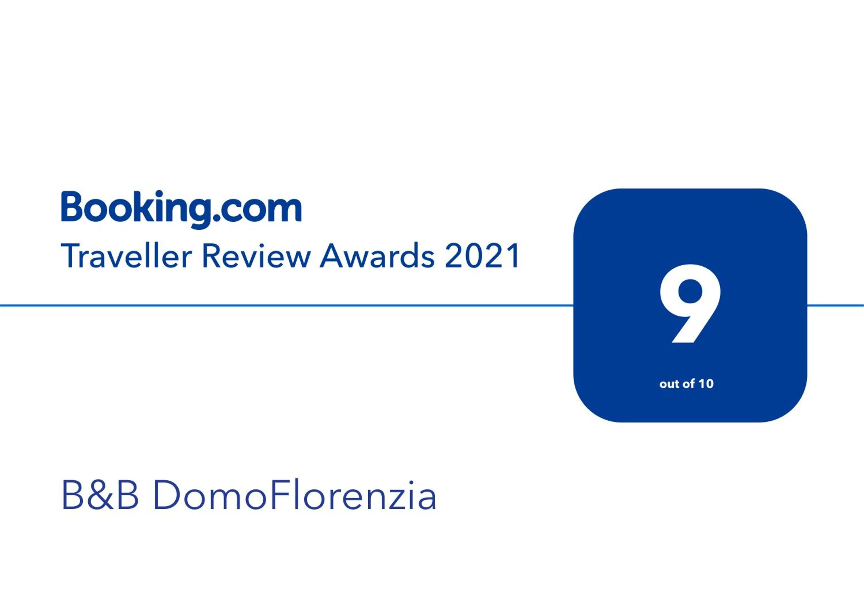 Certificate/Award in Guest House Domo Florenzia