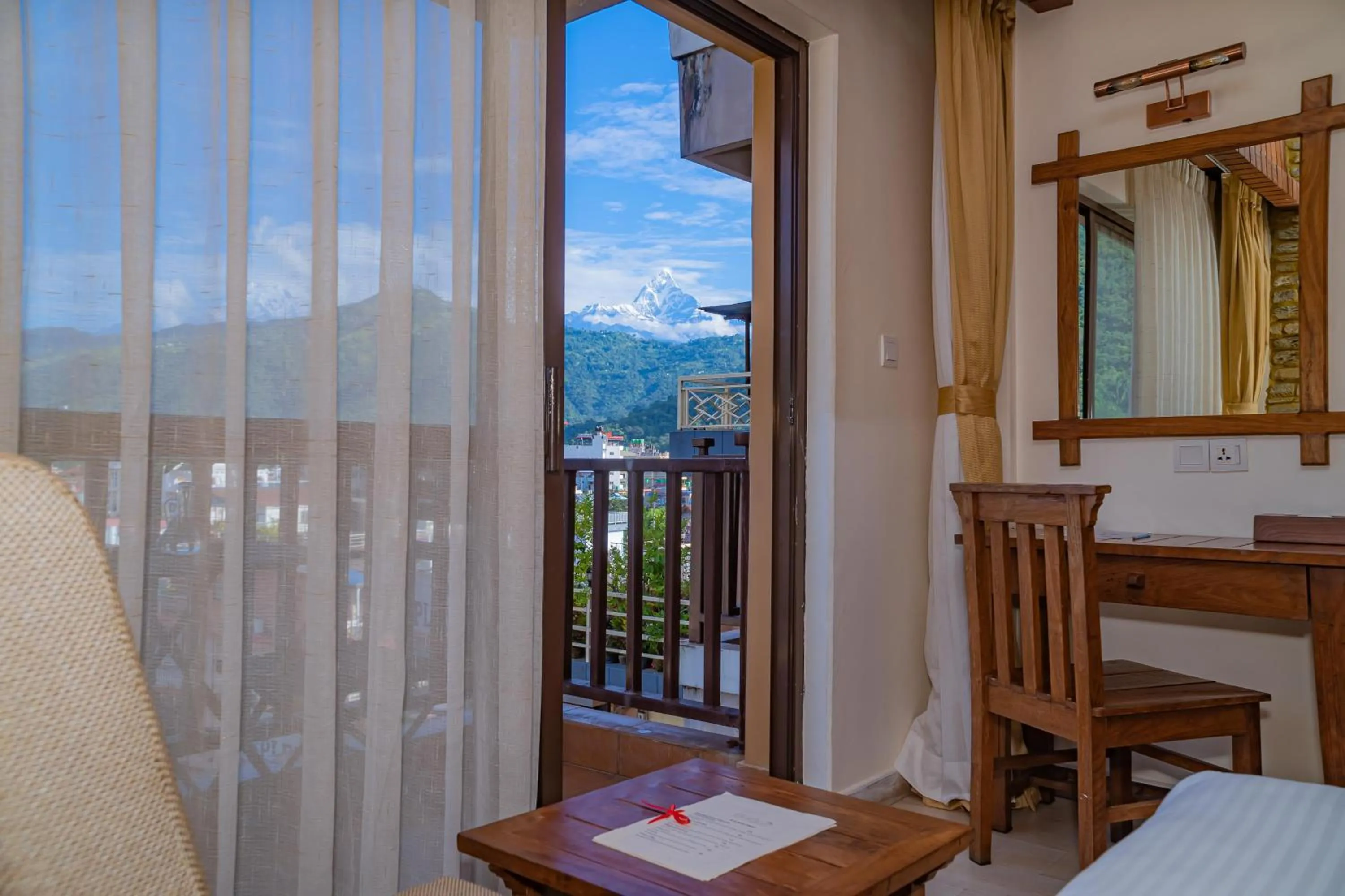 View (from property/room) in Pokhara Batika