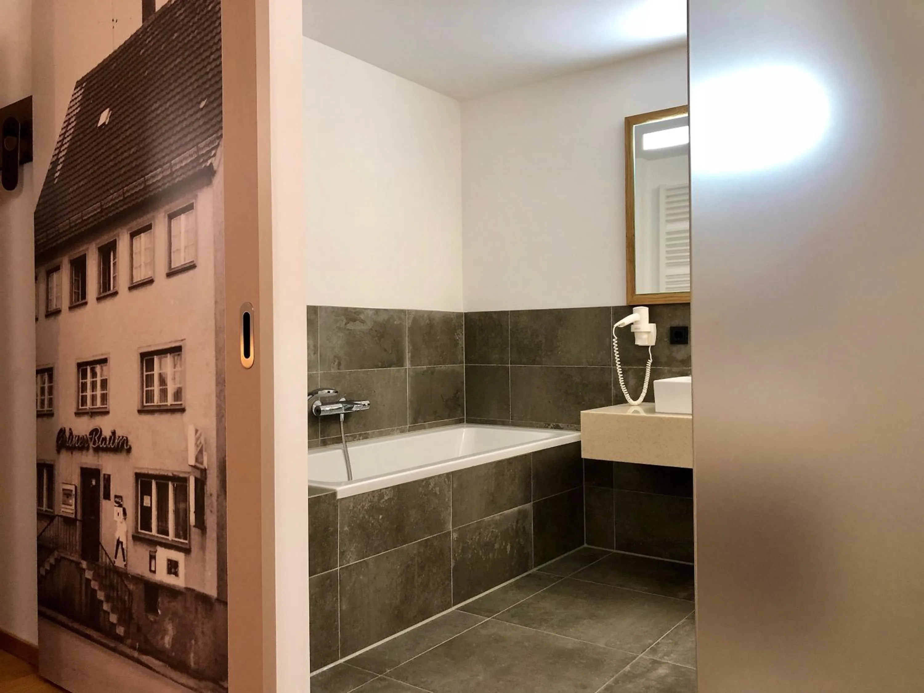 Bathroom in Stadthotel Kachelofen