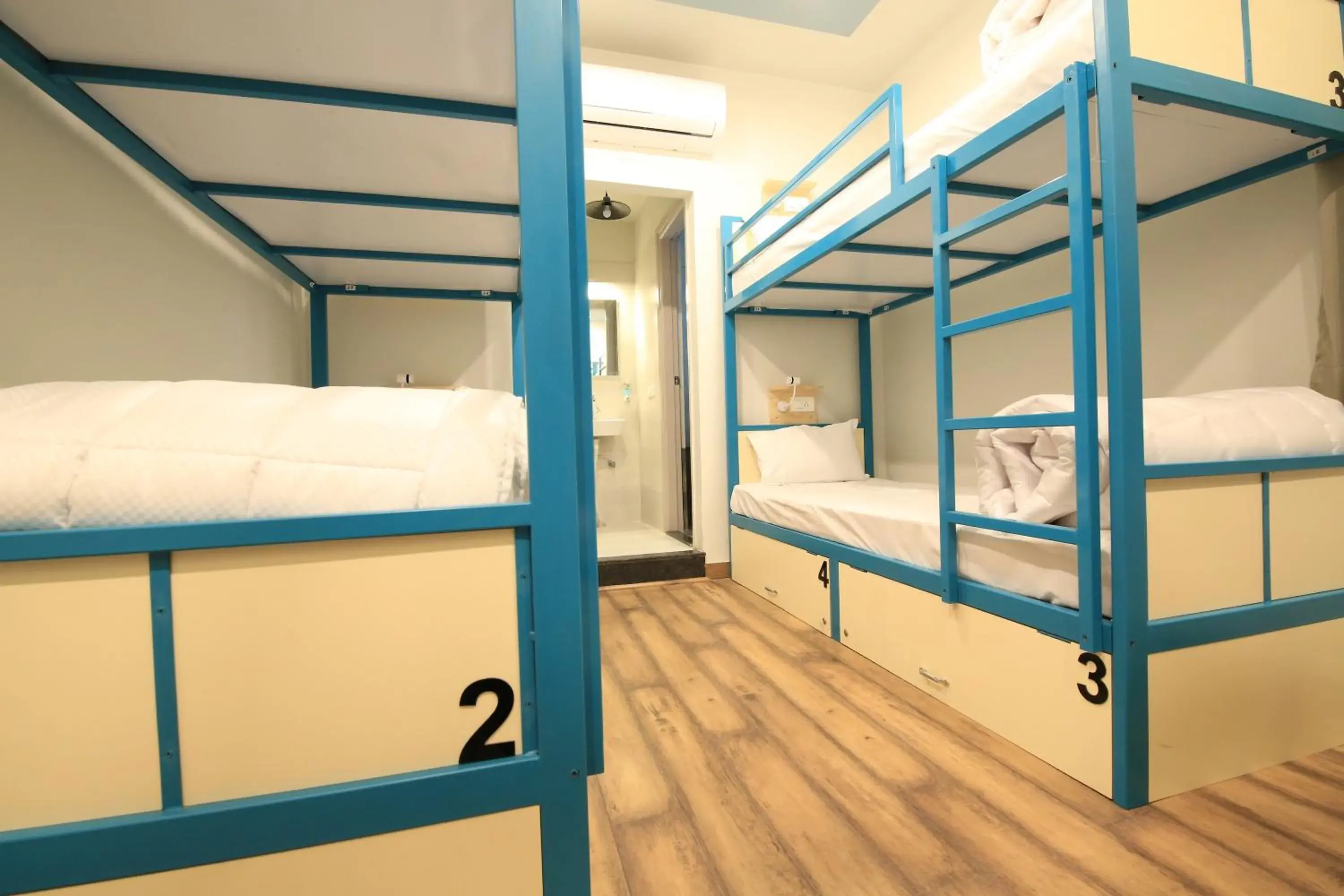 Bed in 4 Bed A/C mixed dormitory room with Balcony in Blue Beds Hostel Bed in 4 Bed A/C mixed dormitory room with Balcony in Blue Beds Hostel
