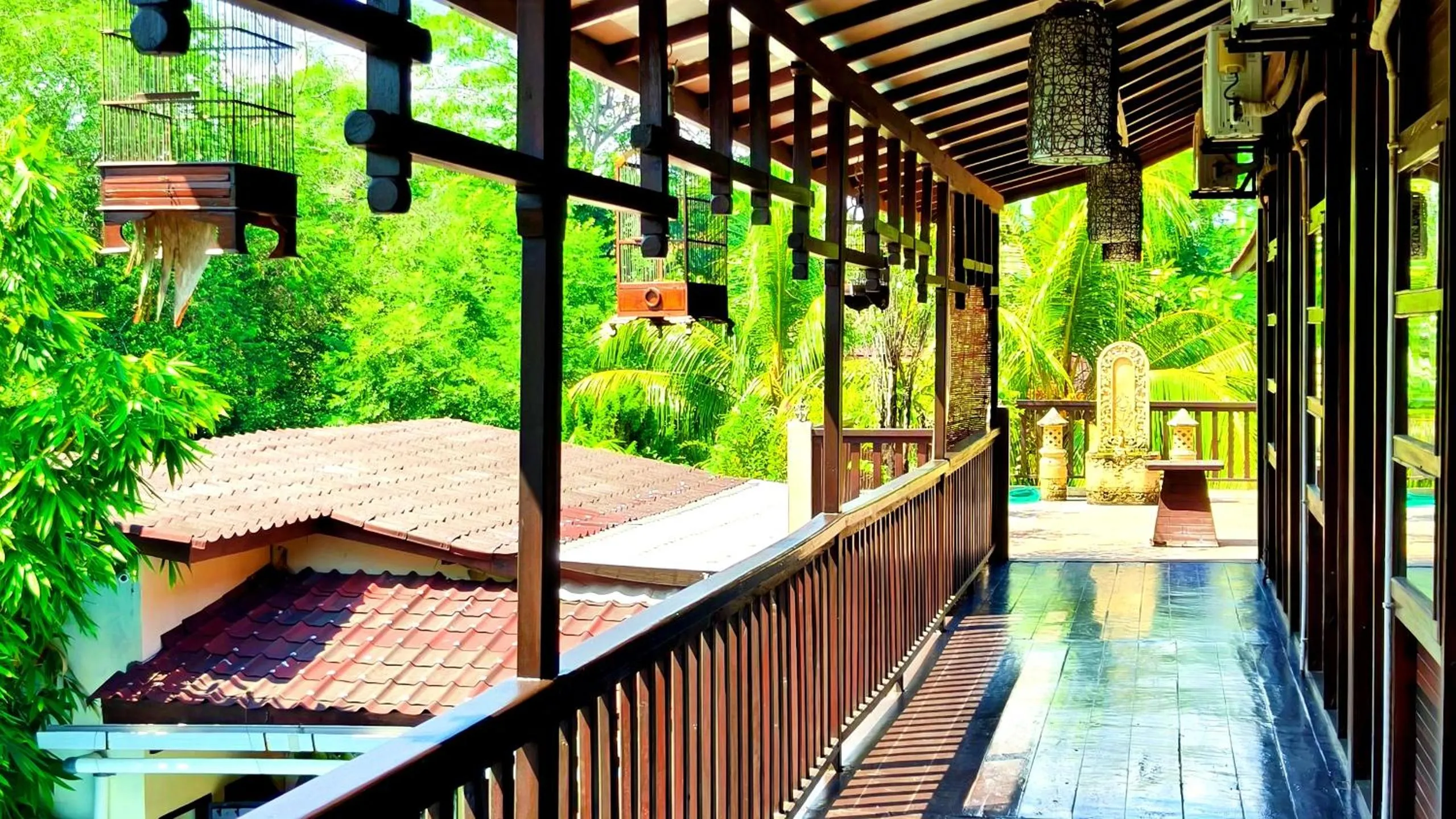 Balcony/Terrace in Gili Buana Hostel & Backpackers Gili Air