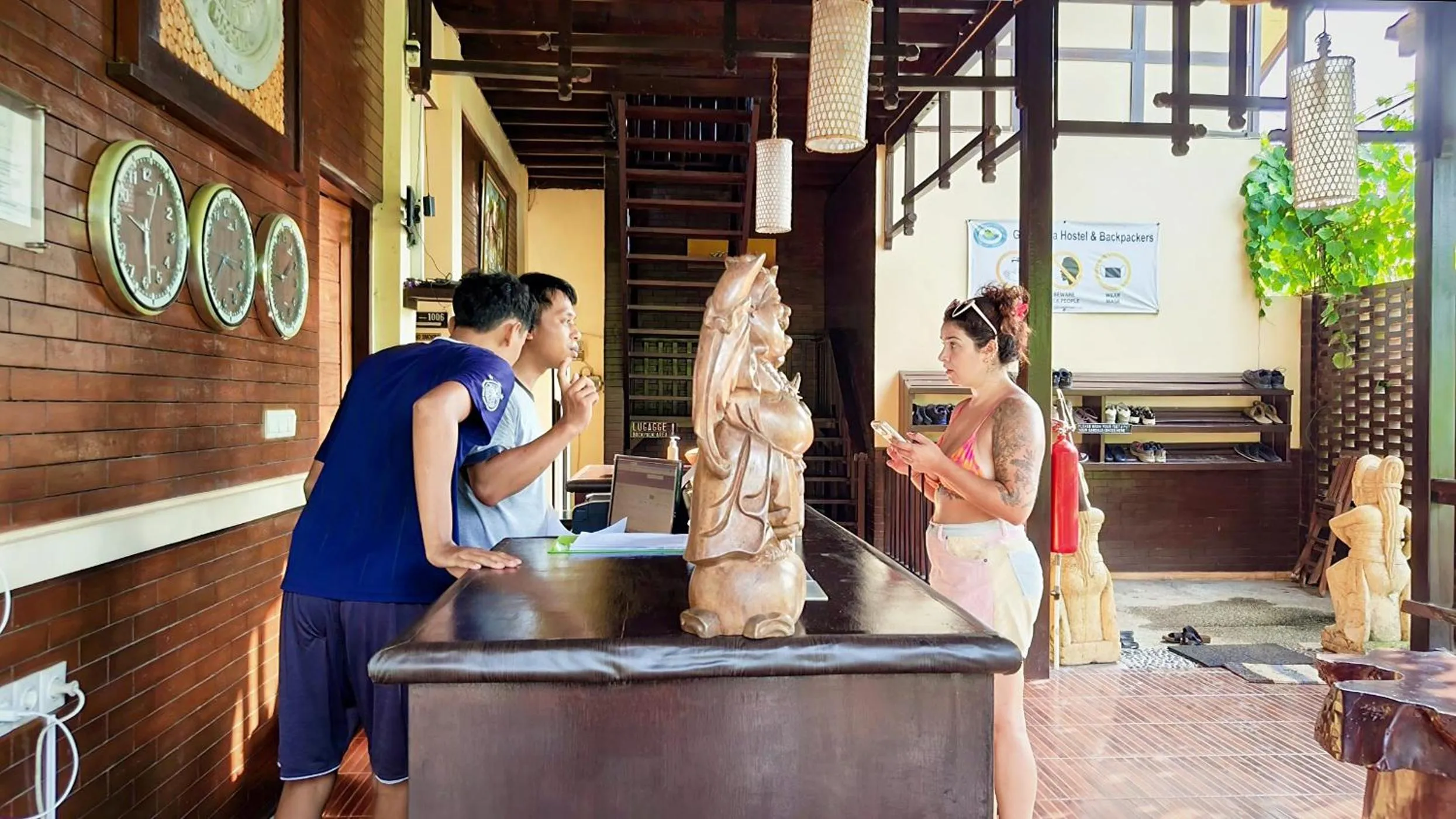 Lobby or reception in Gili Buana Hostel & Backpackers Gili Air