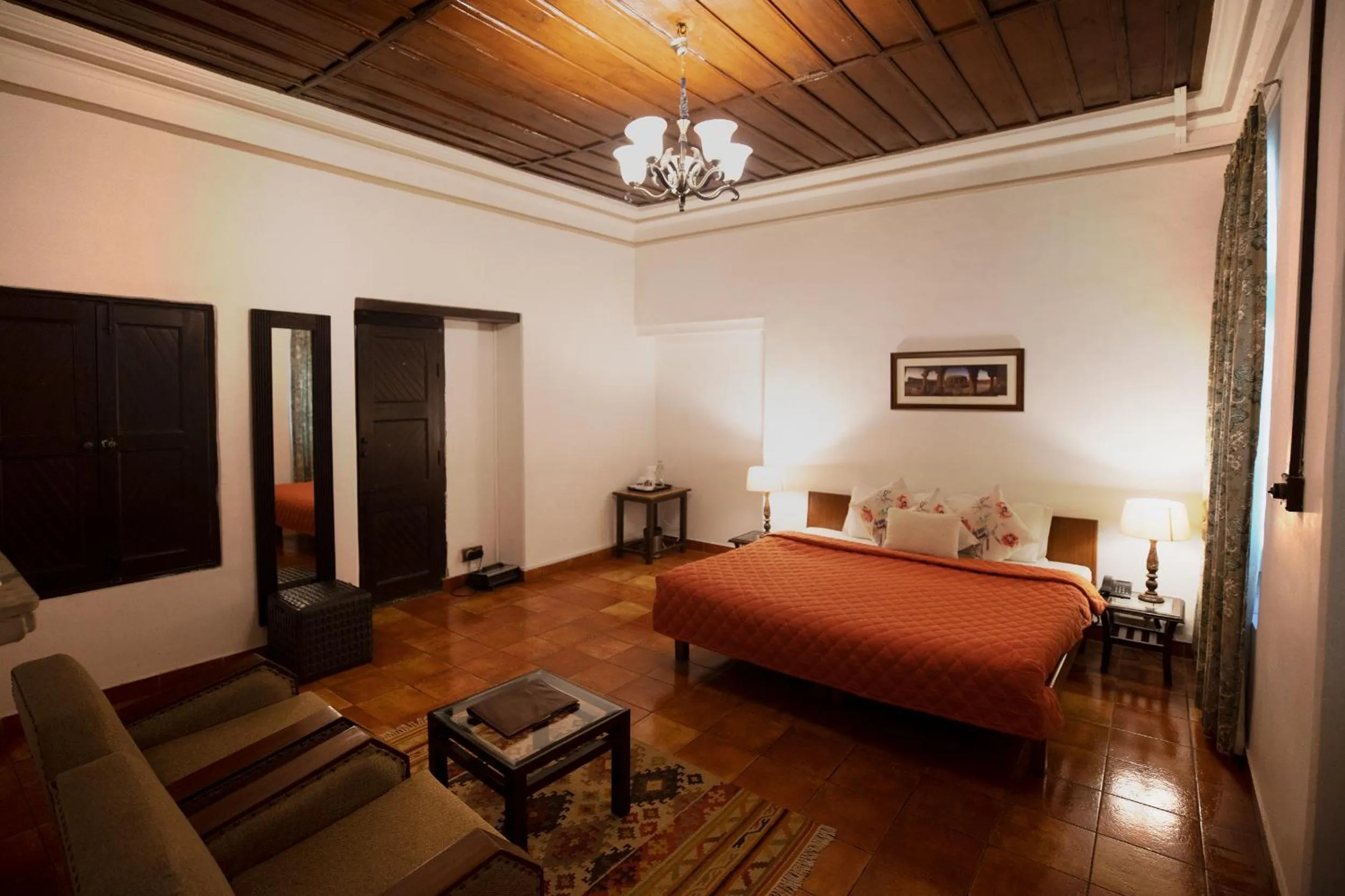 Photo of the whole room, Bed in Raghu Vilas