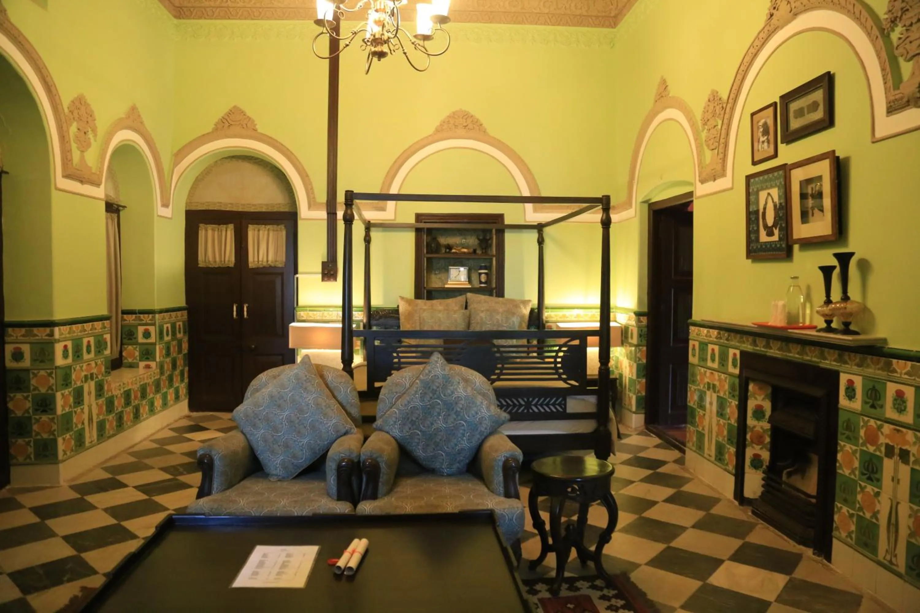 Seating area in Raghu Vilas