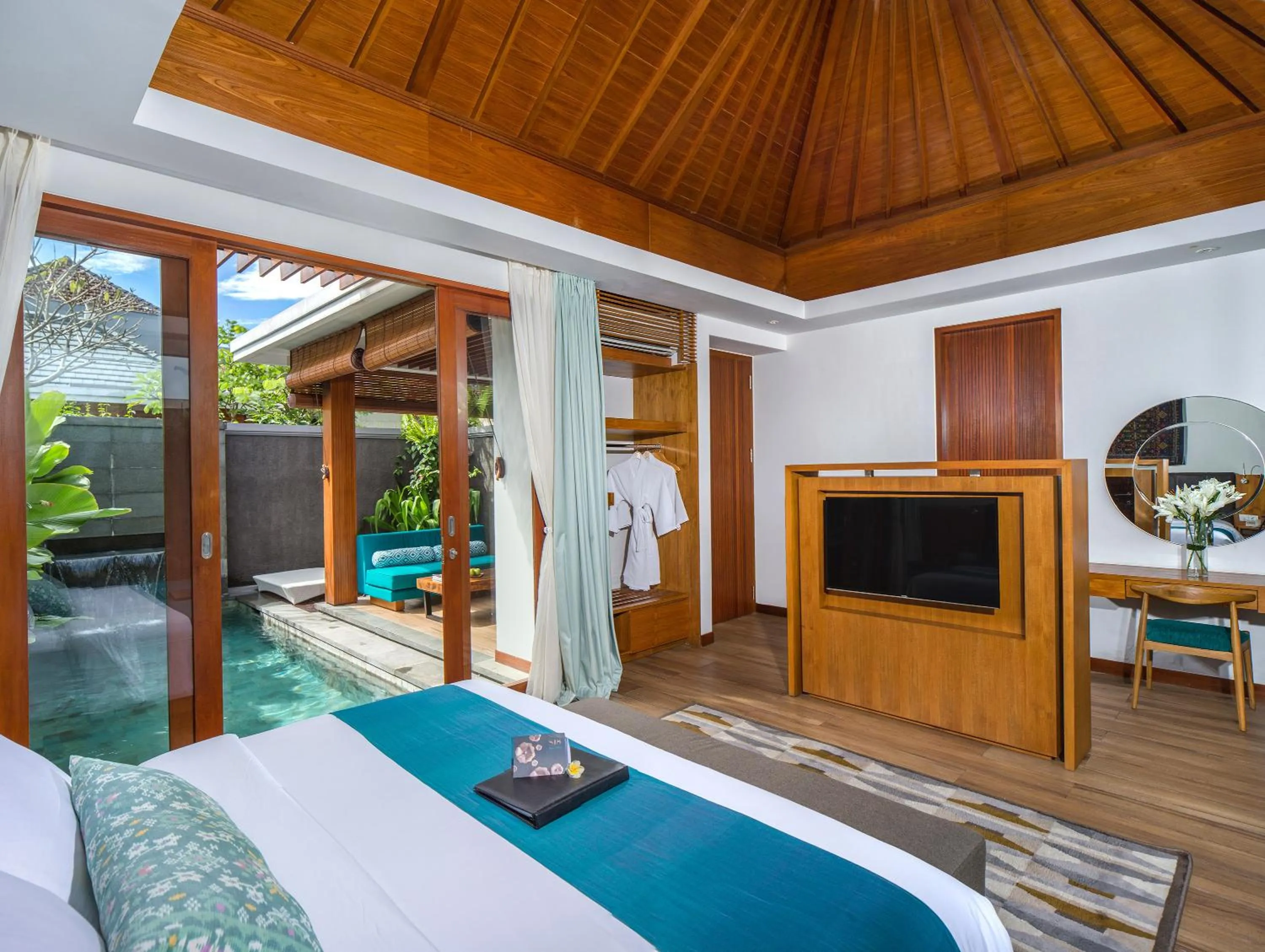 Bedroom, Bed in S18 Bali Villas