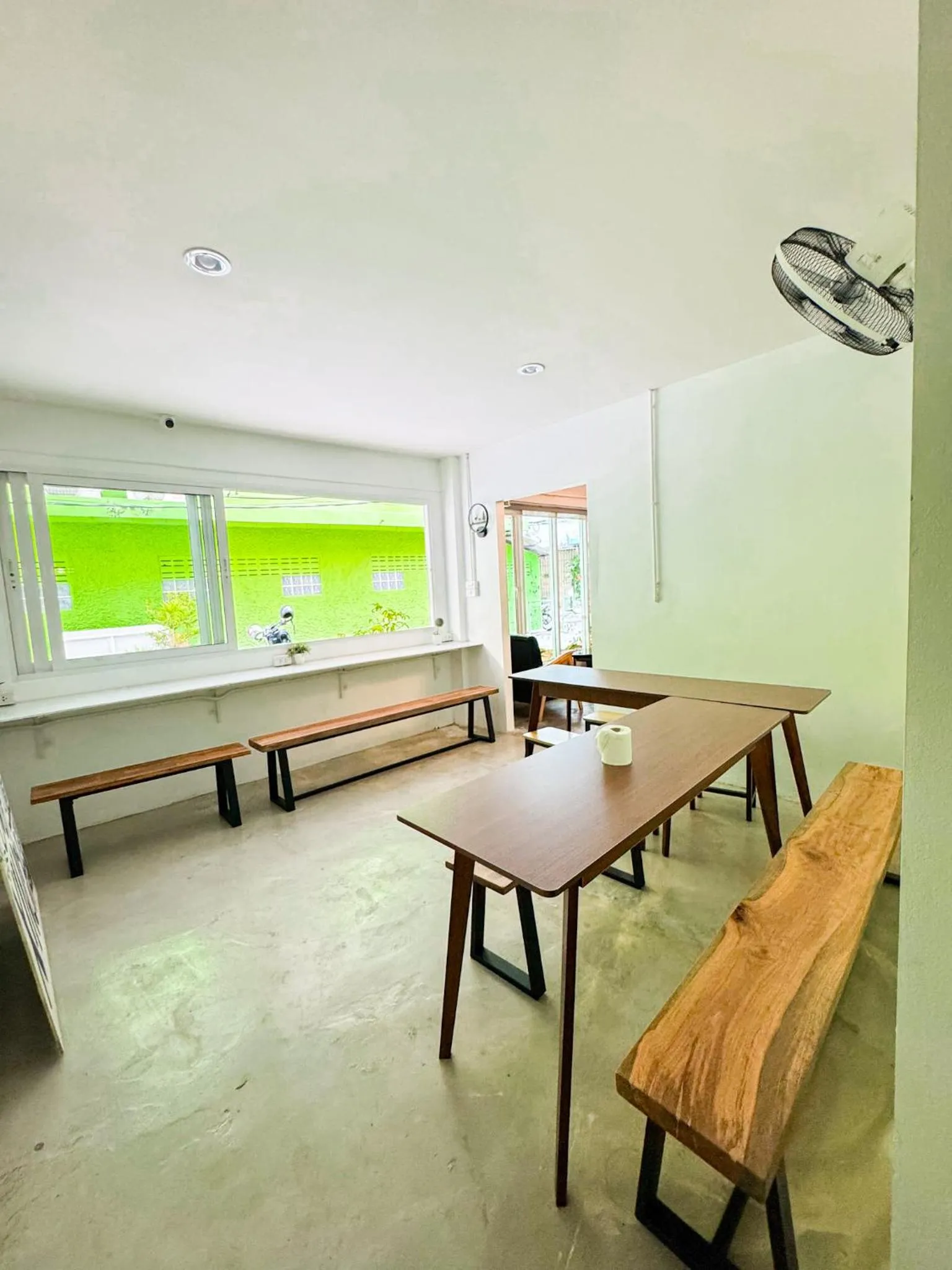 Seating area in Diff Hostel