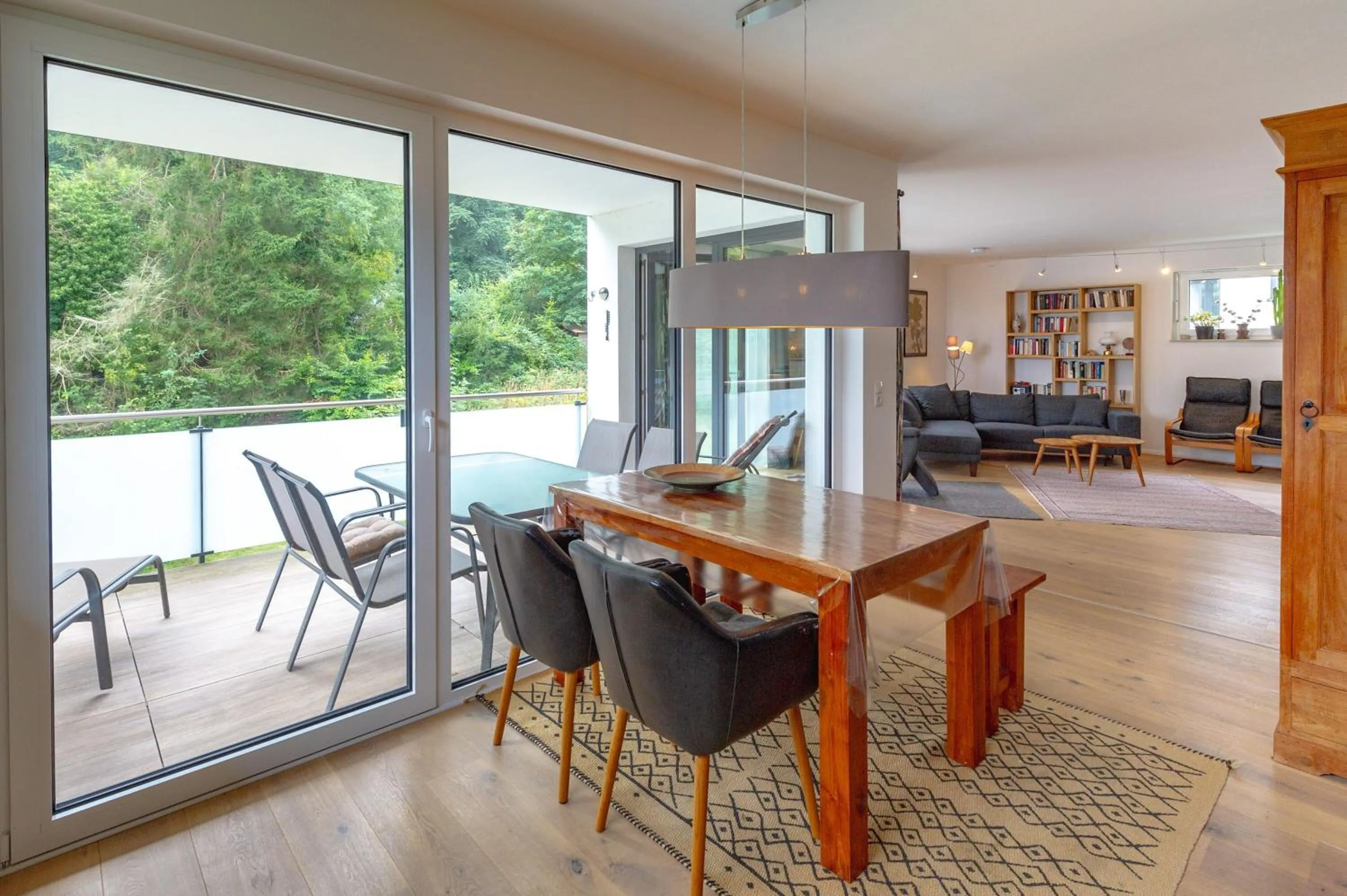 Balcony/Terrace in Haus Jasmund in Sellin - WG02 mit Kamin, Sauna, Whirlwanne, Terrasse