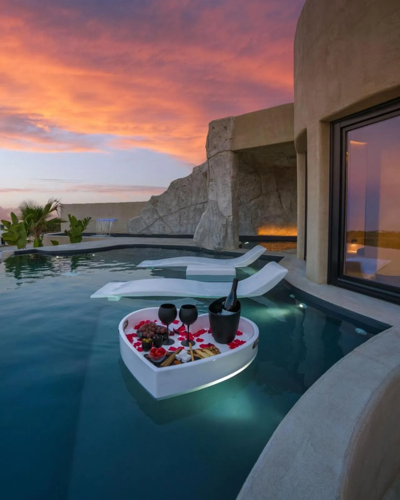 Sunset in Senses Luxury Houses