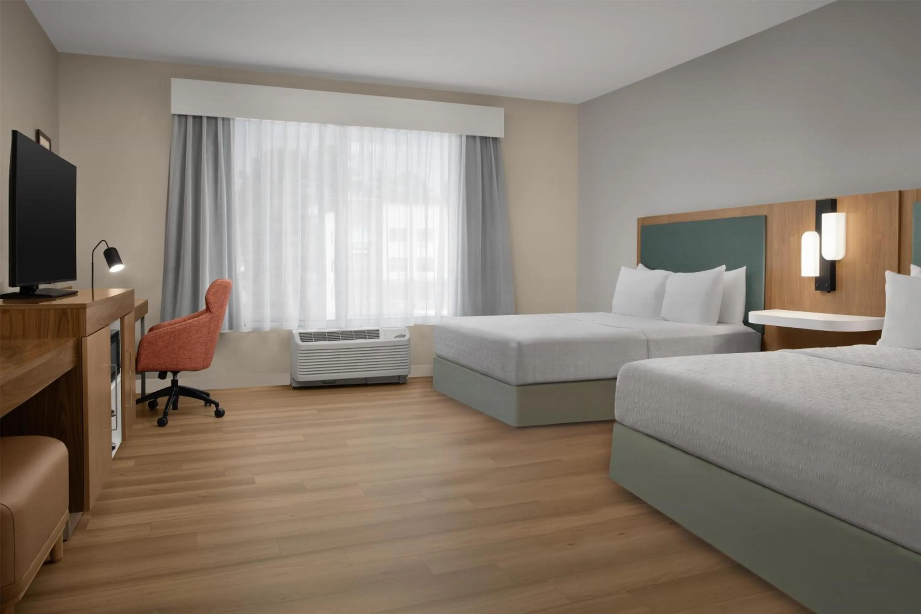 Bed in Hampton Inn and Suites Fayetteville, NC