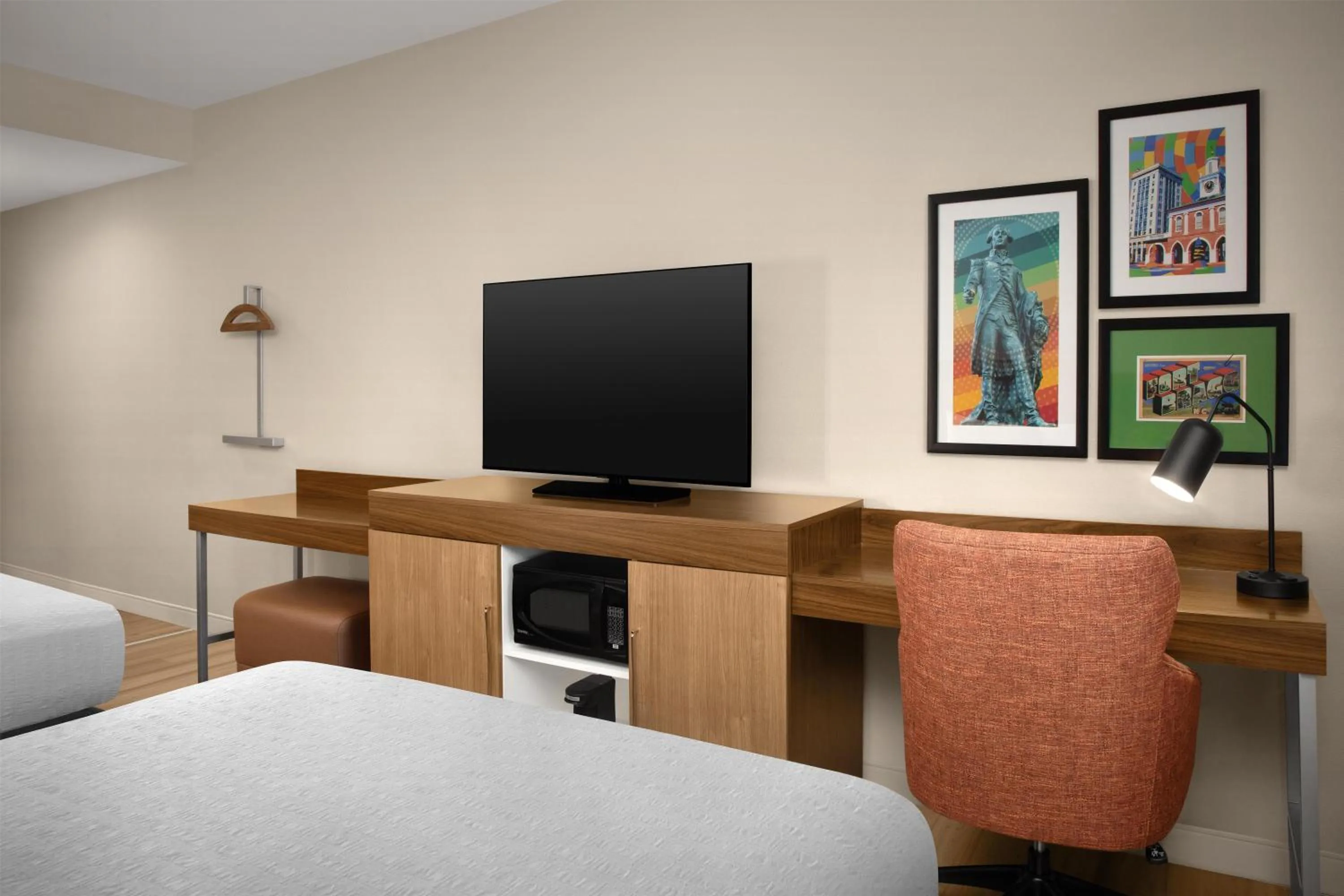 Bed in Hampton Inn and Suites Fayetteville, NC