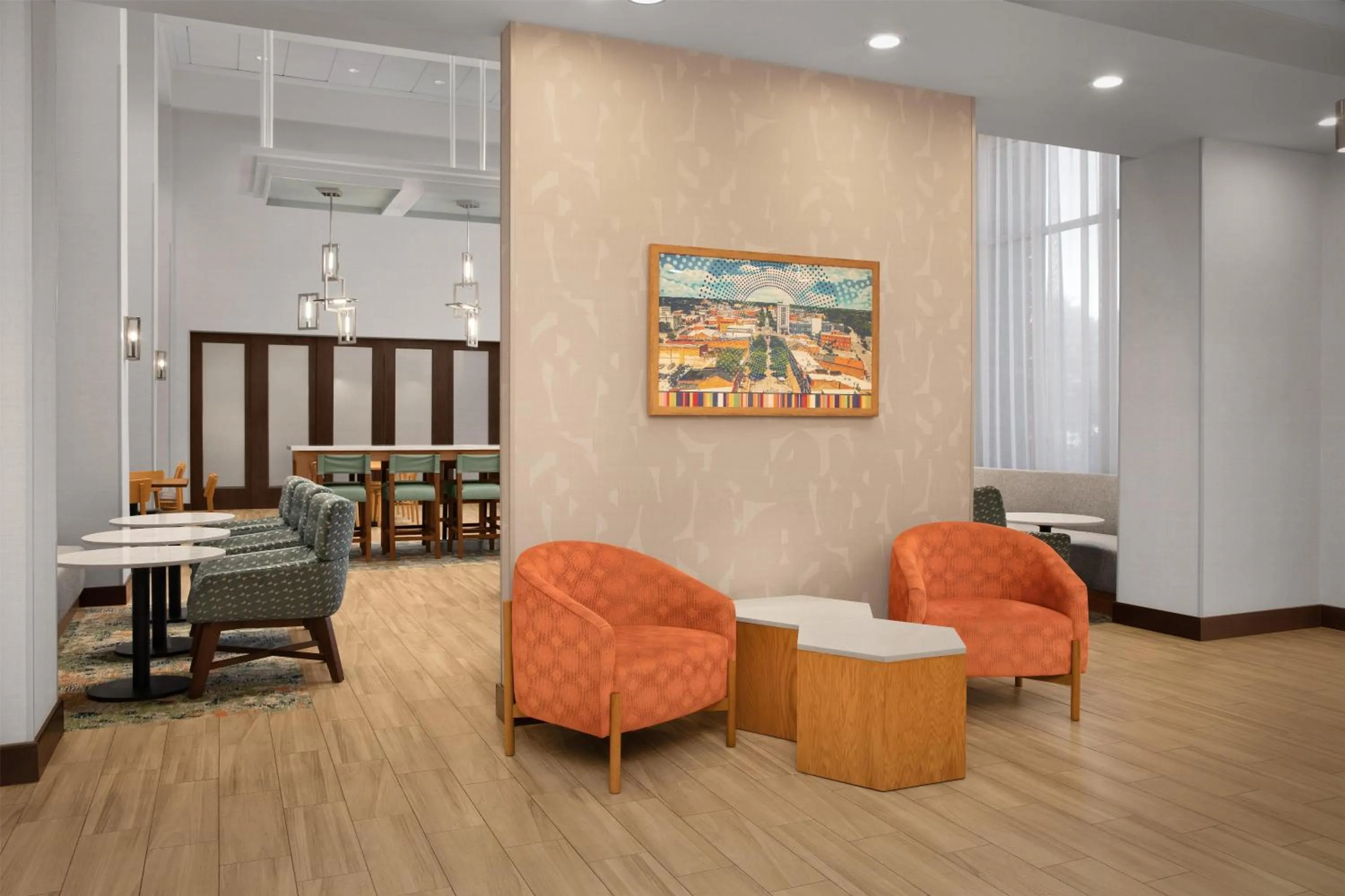 Lobby or reception in Hampton Inn and Suites Fayetteville, NC