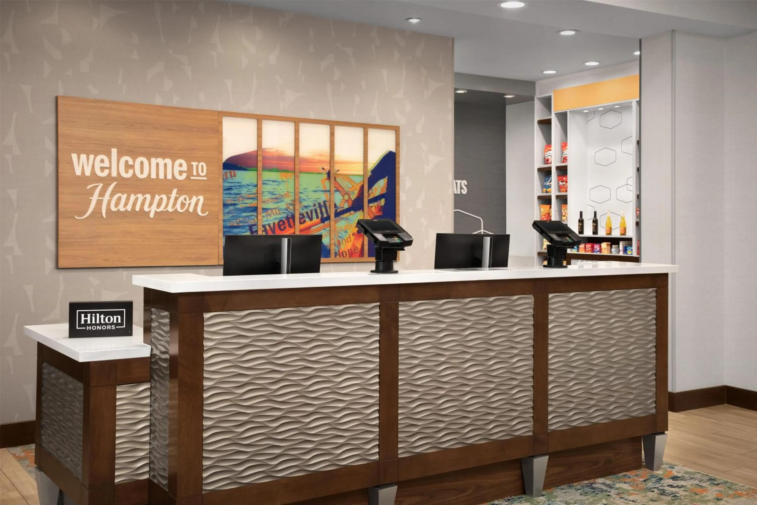Lobby or reception in Hampton Inn and Suites Fayetteville, NC